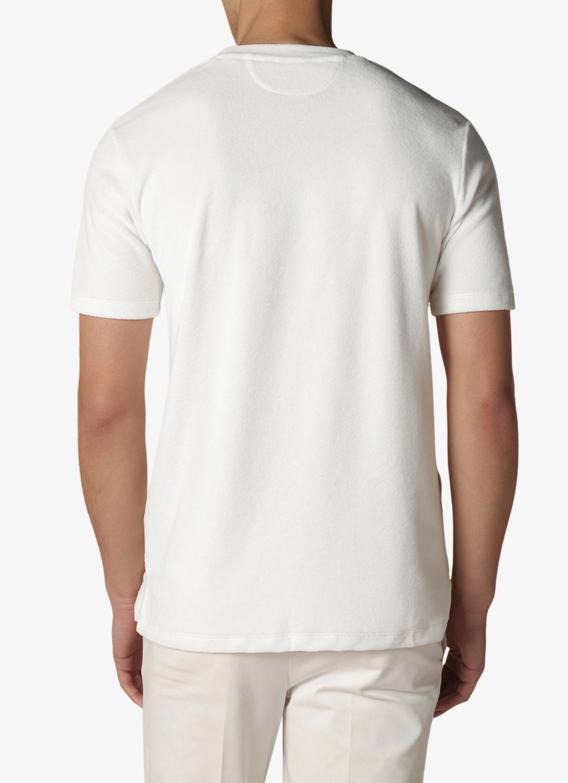 Aurélien Terry Towelling T-Shirt - achterkant 3 petrol-460 / blauw