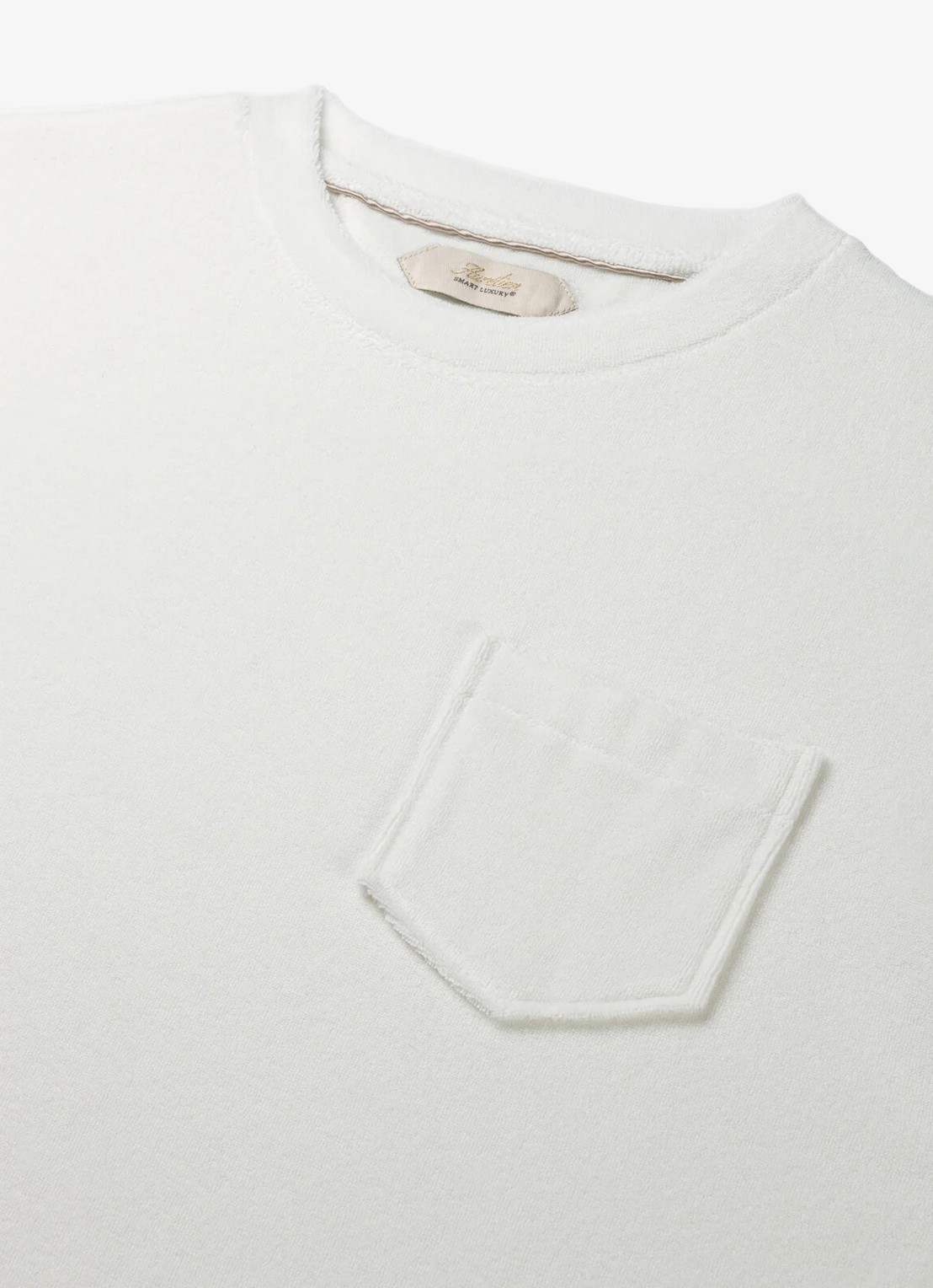 Aurélien Terry Towelling T-Shirt - detail 5 petrol-460 / blauw