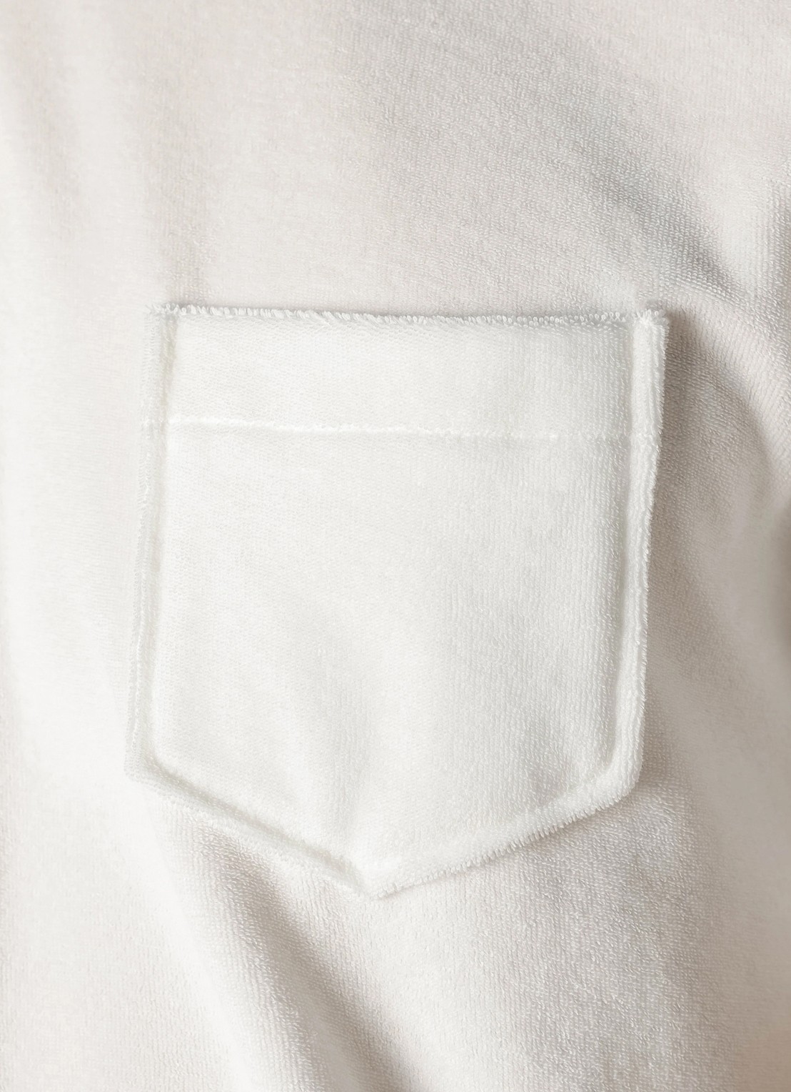Aurélien Terry Towelling T-Shirt - detail 6 petrol-460 / blauw