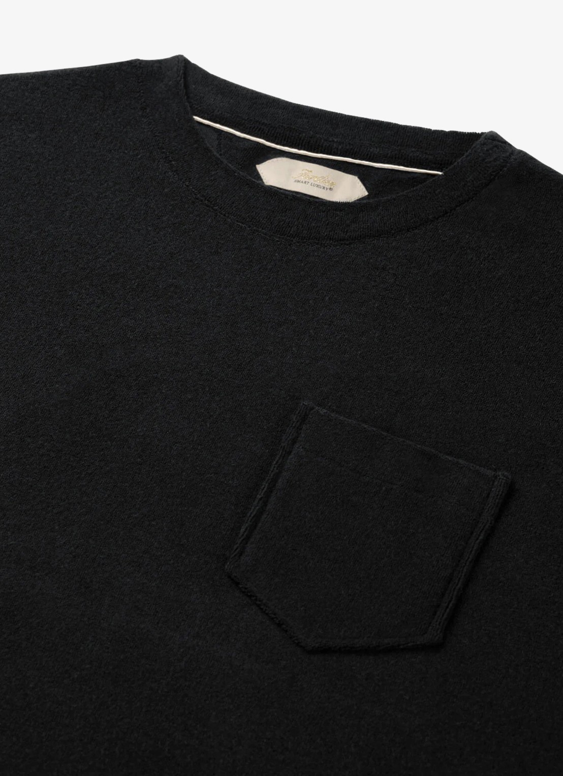 Aurélien Terry Towelling T-Shirt - detail 2 zwart
