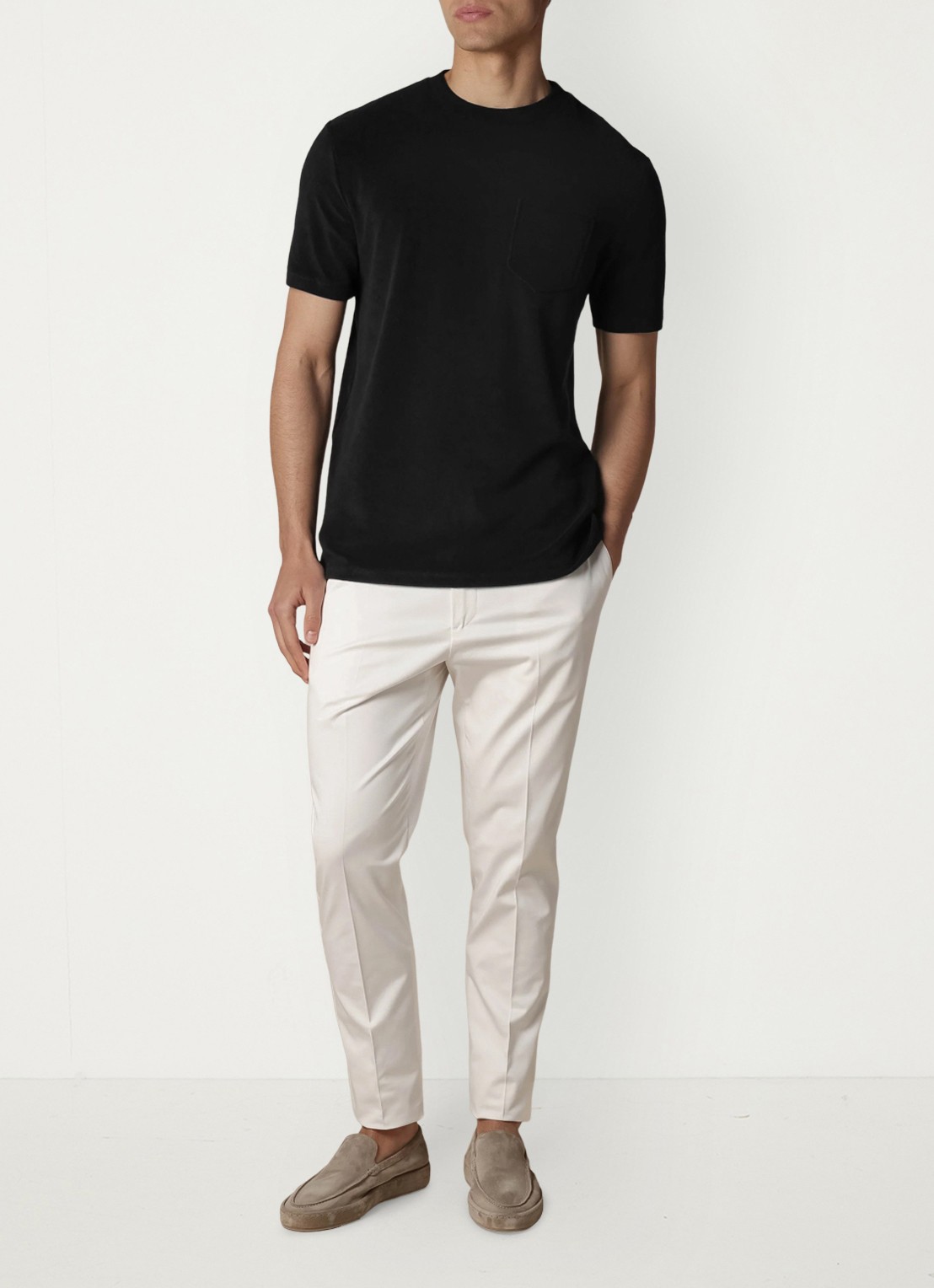 Aurélien Terry Towelling T-Shirt - voorkant 2 black-1