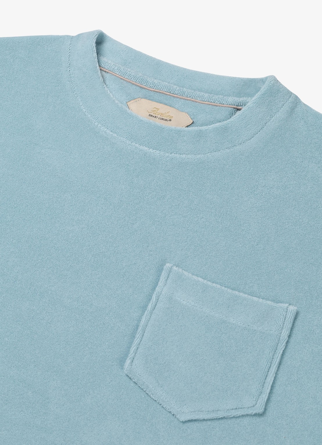 Aurélien Terry Towelling T-Shirt - detail 3 turquoise