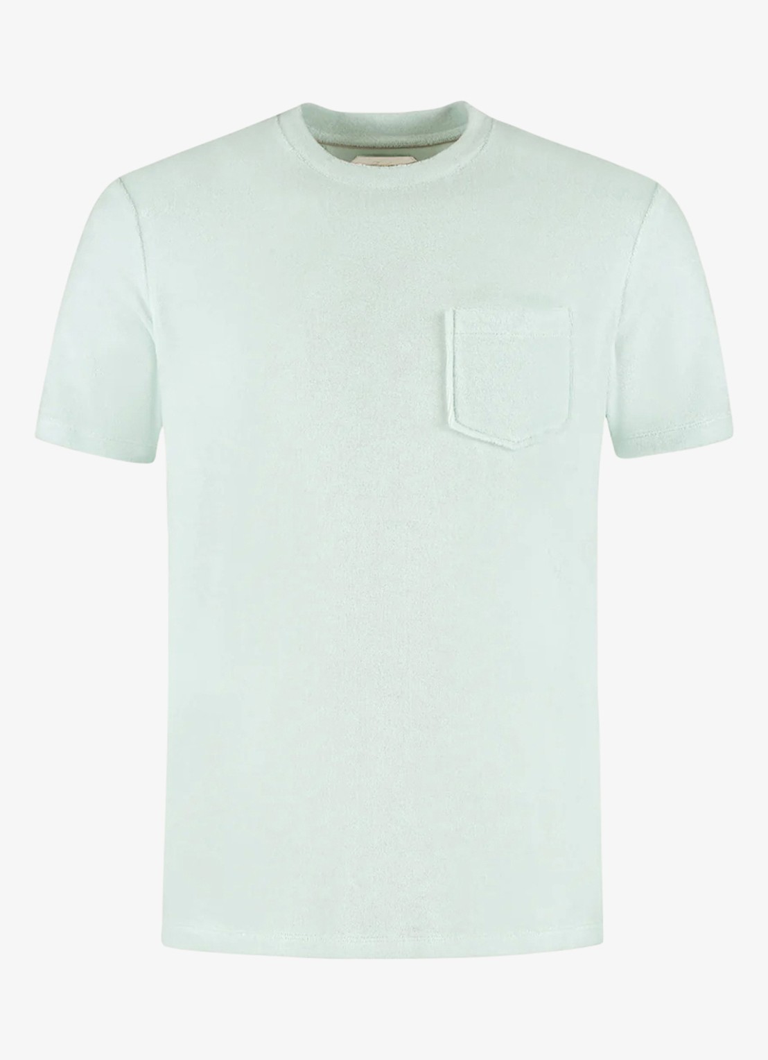 Aurélien Terry Towelling T-Shirt - voorkant 4 light aqua-456