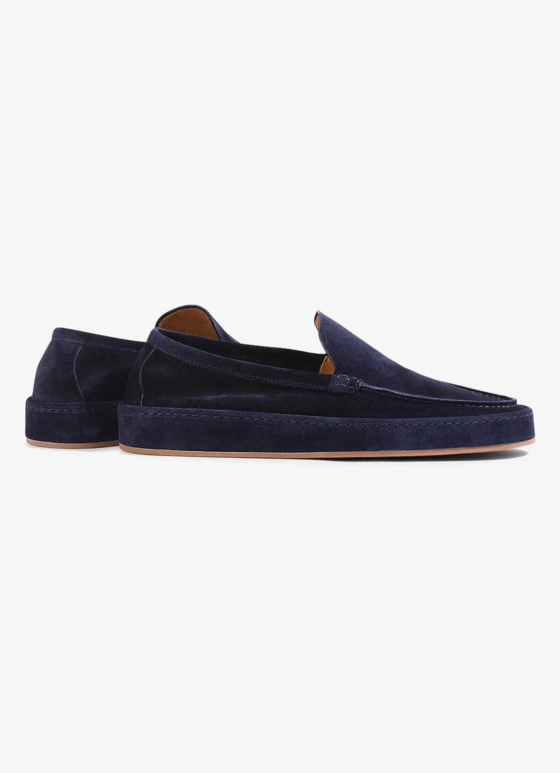 Aurélien Voyager loafer van suède - achterkant 6 dark navy-411 / blauw