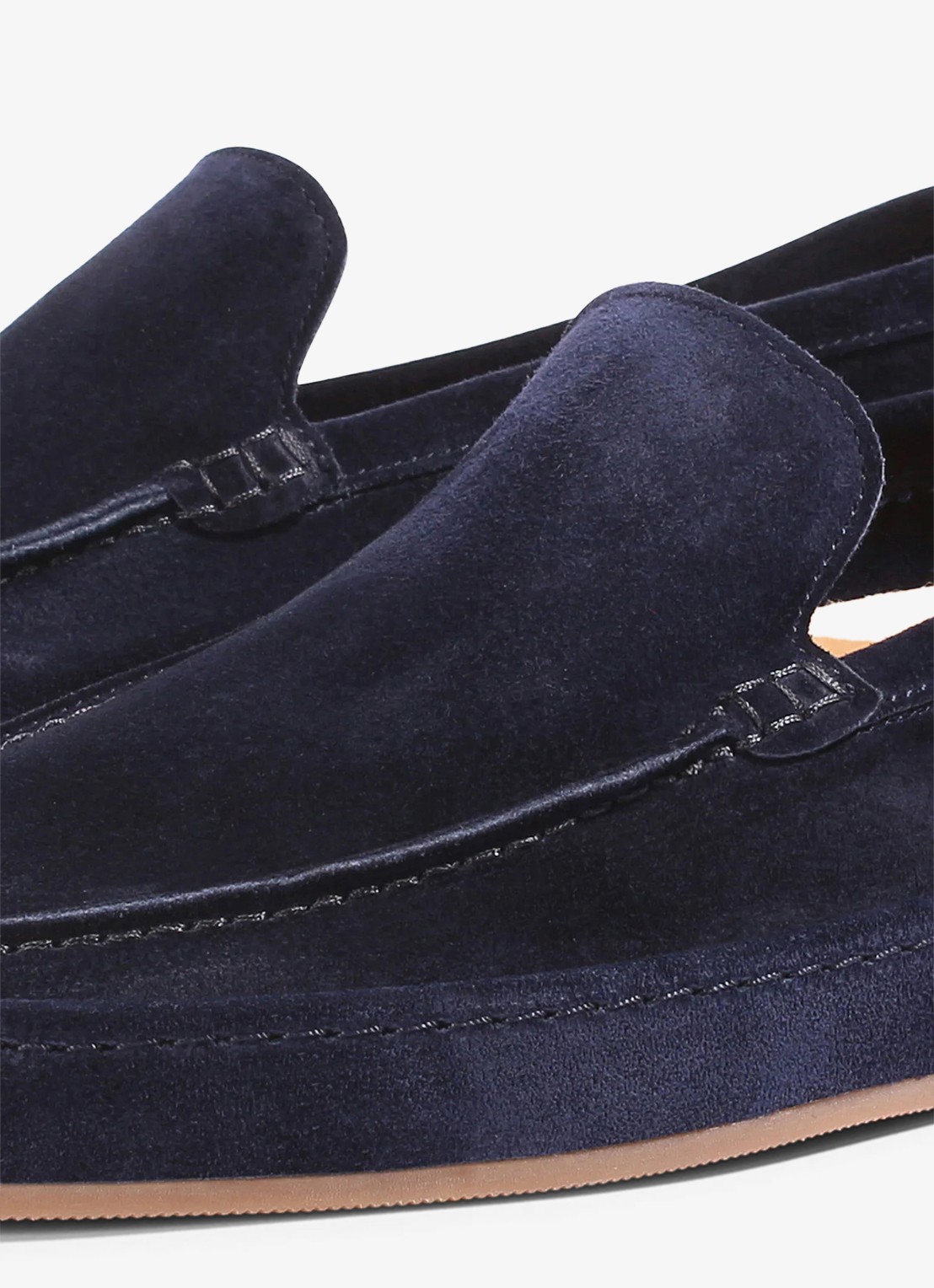 Aurélien Voyager loafer van suède - detail 2 dark navy-411 / blauw
