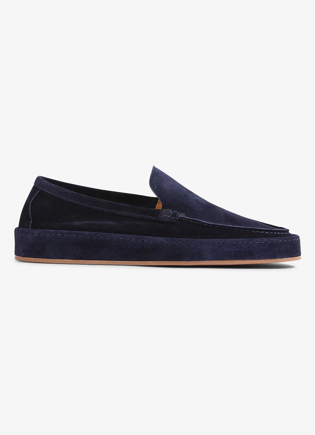 Aurélien Voyager loafer van suède - voorkant 4 dark navy-411 / blauw