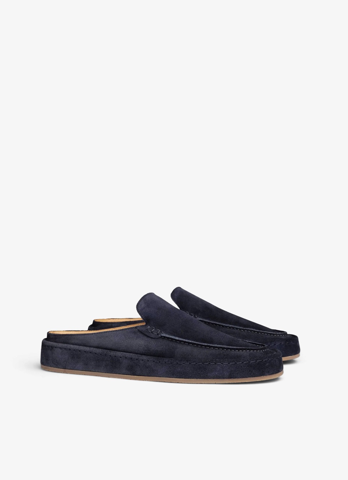 Aurélien Voyager loafer van suède - detail navy-410 / blauw