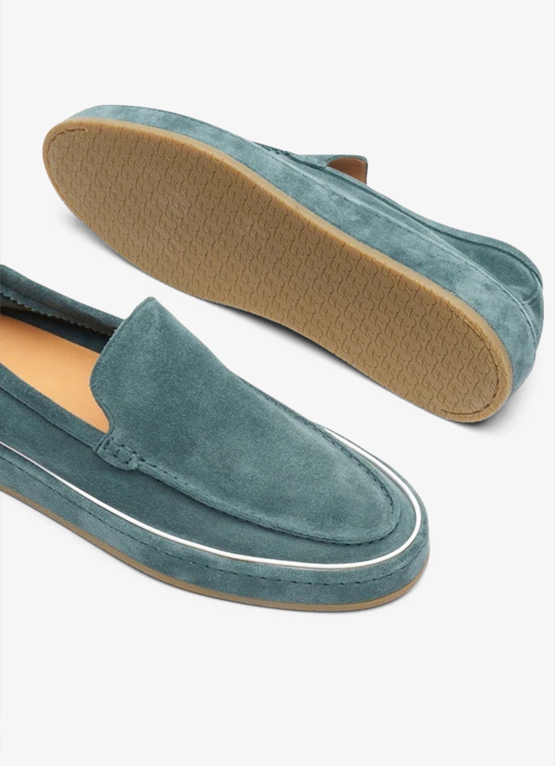 Aurélien Voyager loafer van suède - voorkant 2 sea green-301