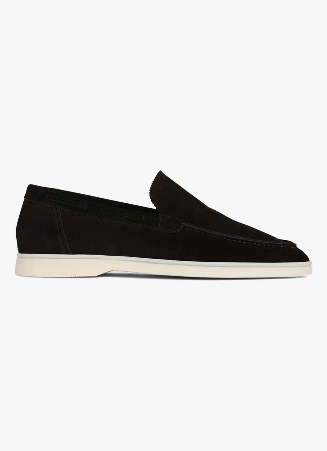 Aurélien Yacht loafer van suède - voorkant 4 black-1 / zwart