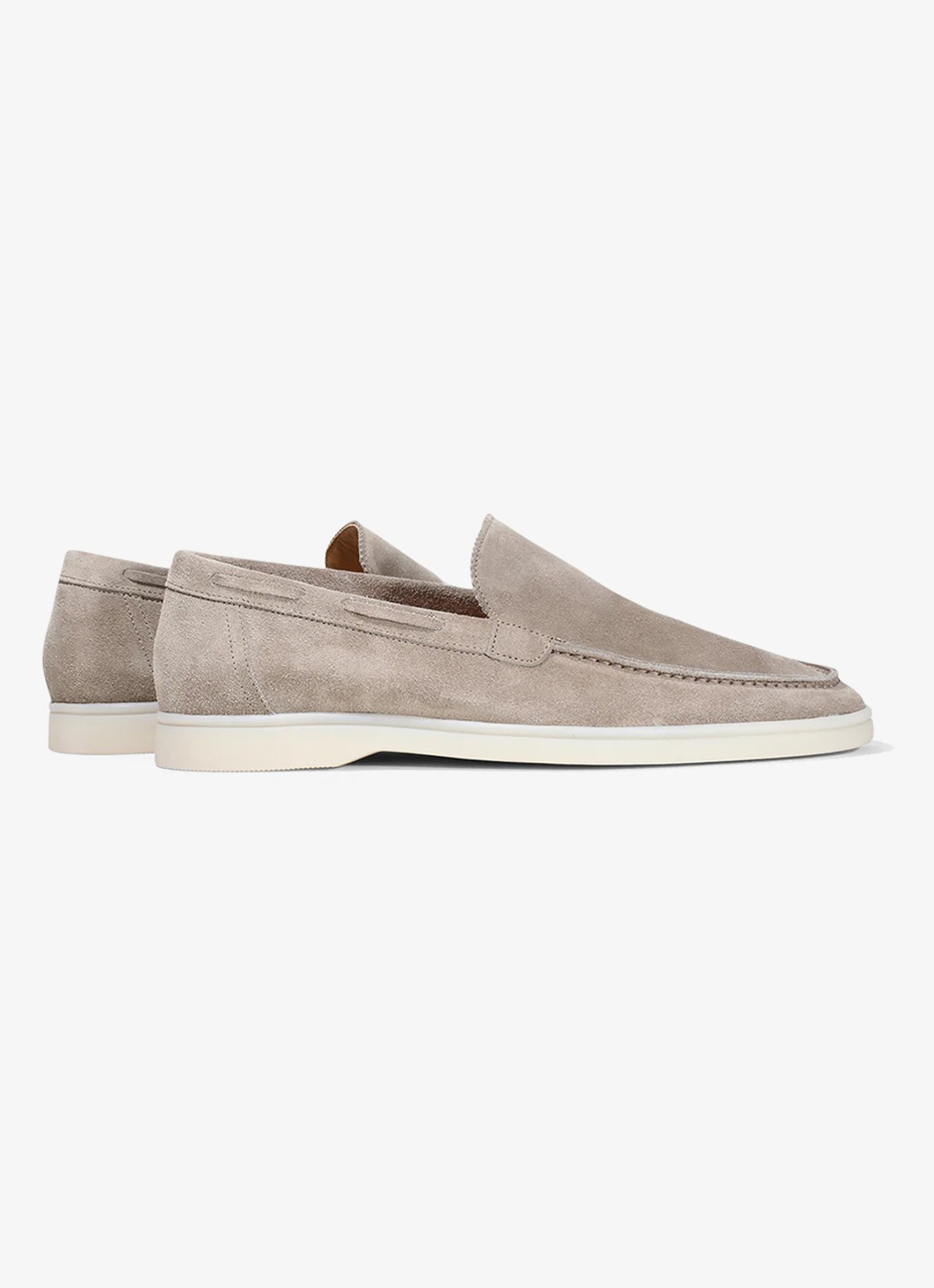 Aurélien Yacht loafer van suède - achterkant 3 light grey-50 / grijs