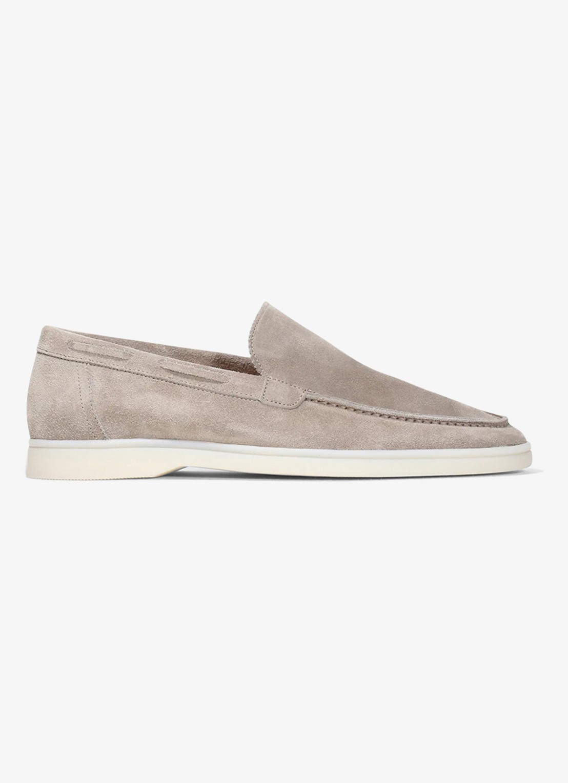Aurélien Yacht loafer van suède - voorkant light grey-50