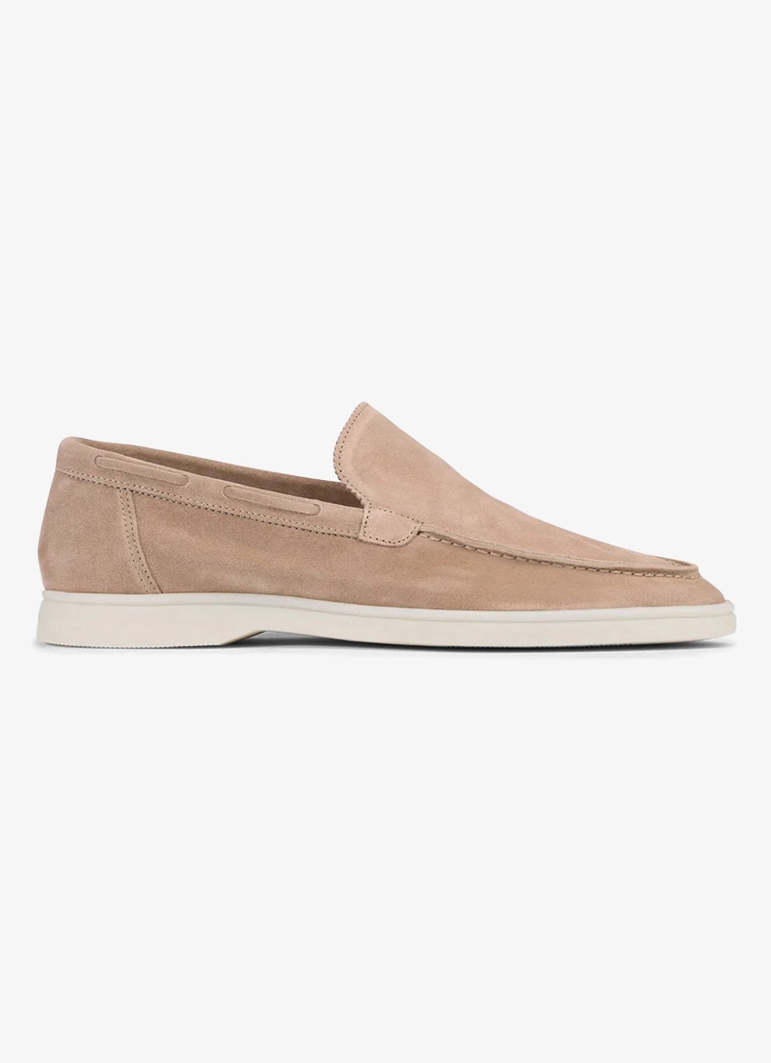 Aurélien Yacht loafer van suède - voorkant 6 beige-260 / beige