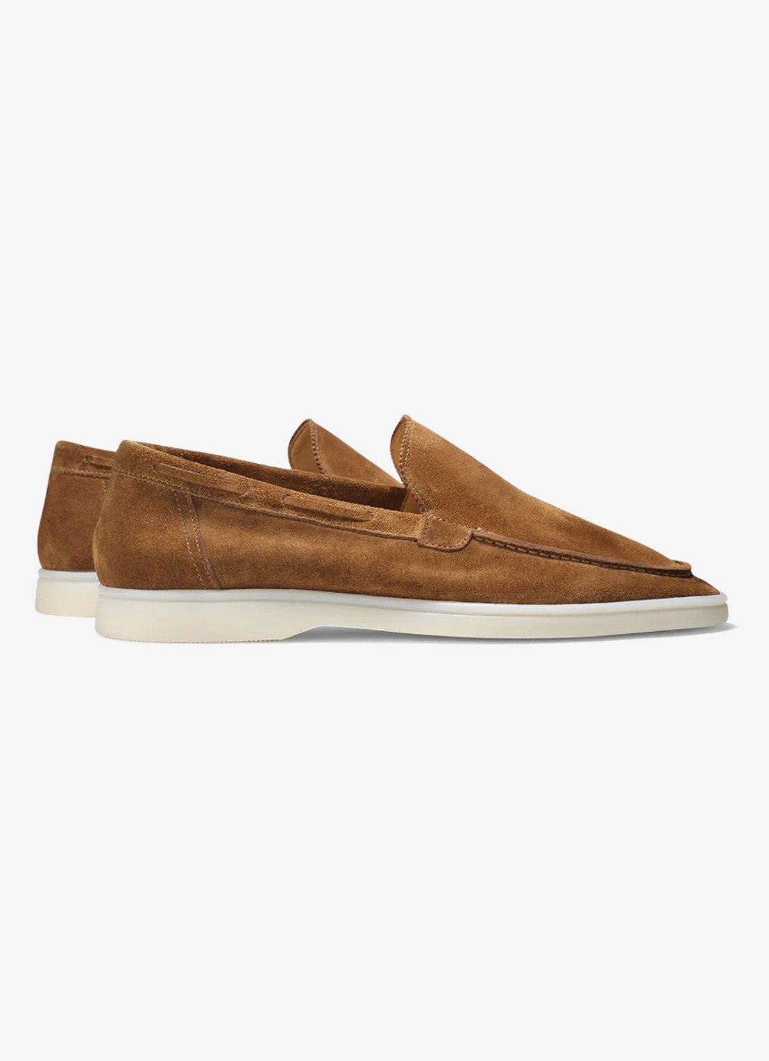 Aurélien Yacht loafer van suède - achterkant caramel-261 / goud