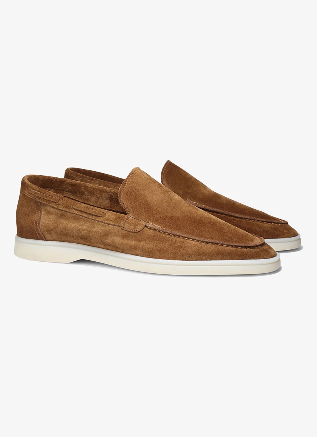 Aurélien Yacht loafer van suède - detail 2 caramel-261 / goud