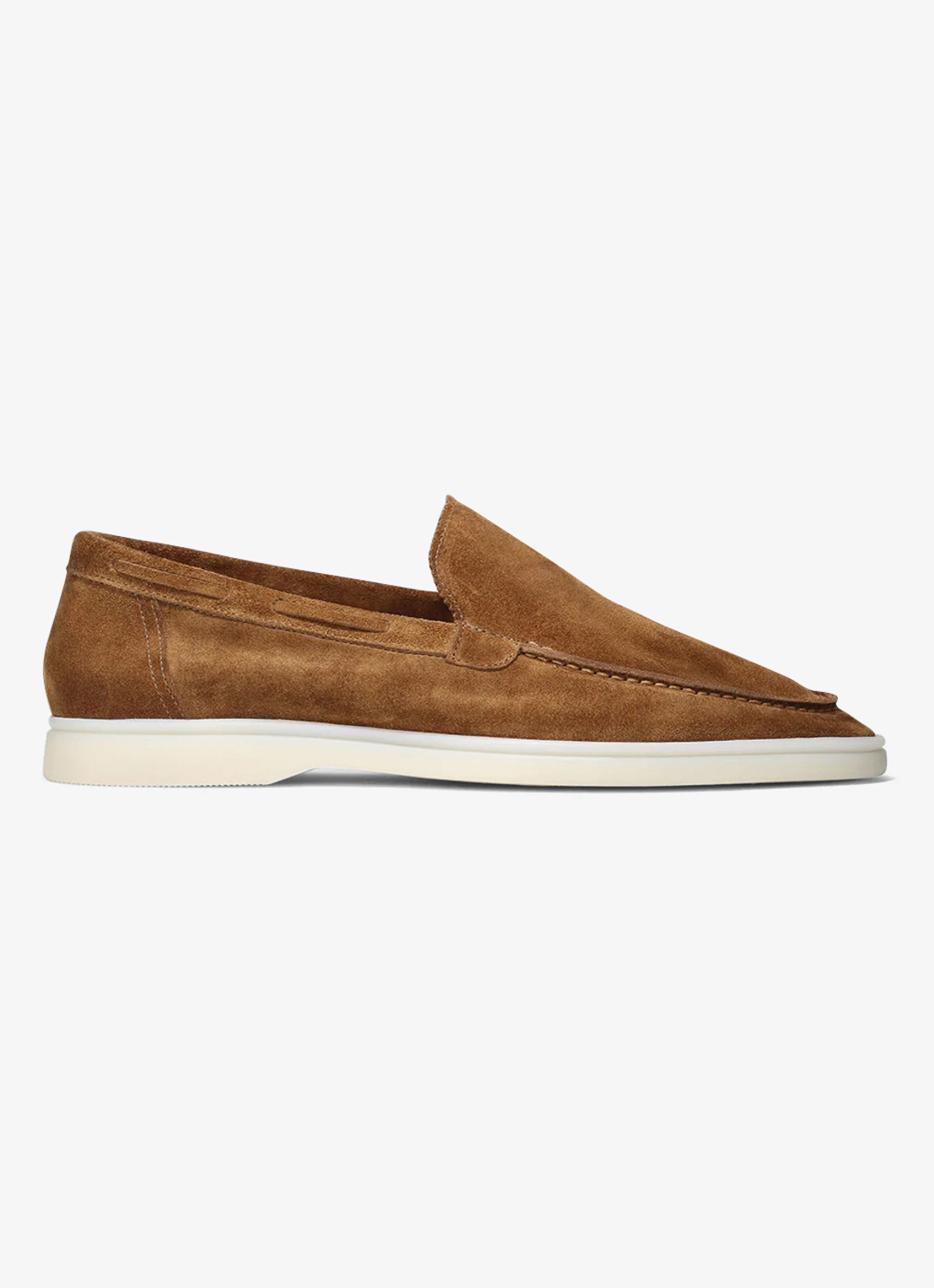 Aurélien Yacht loafer van suède - voorkant 5 caramel-261 / goud