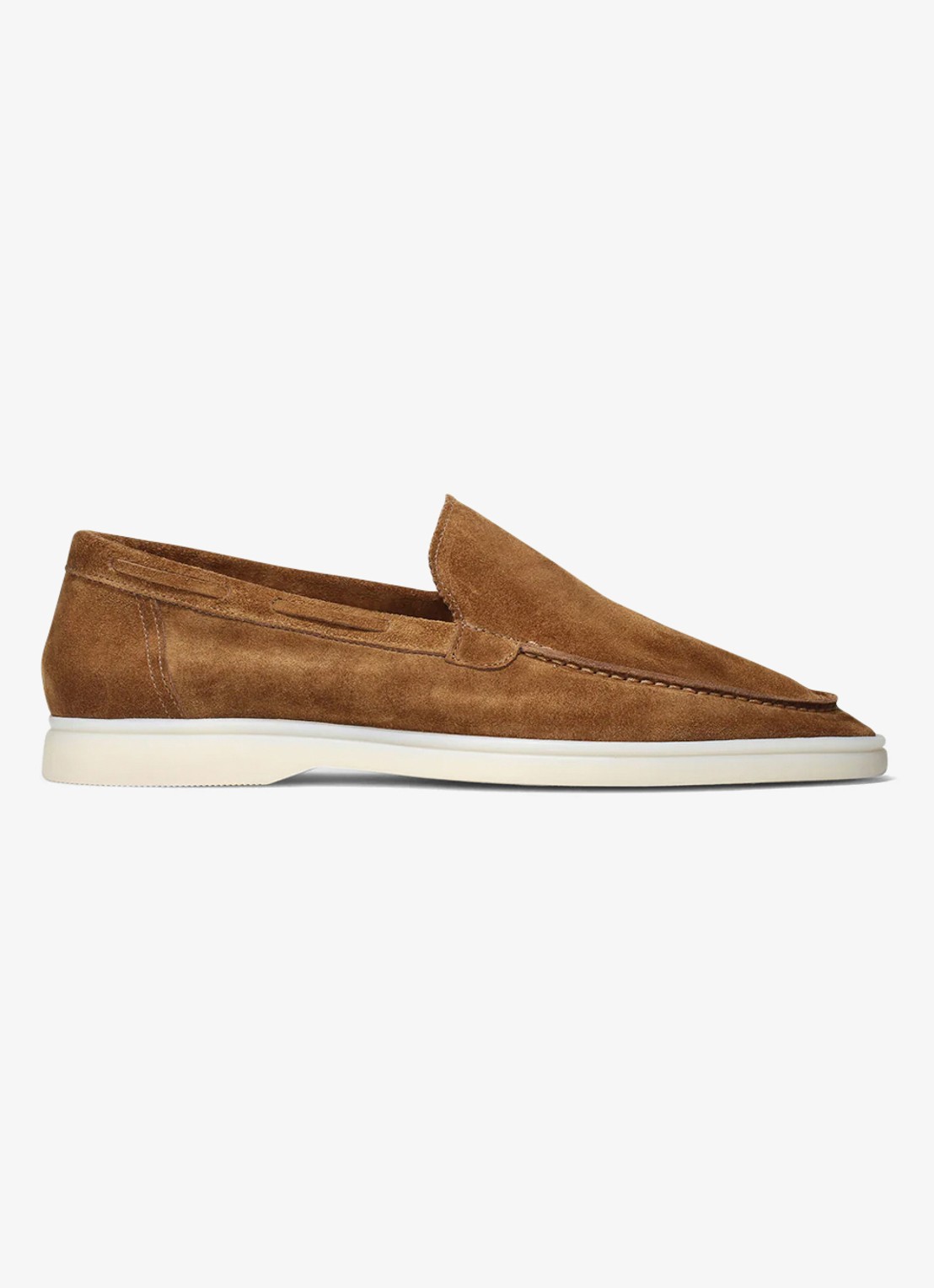 Aurélien Yacht loafer van suède - voorkant 5 caramel-261