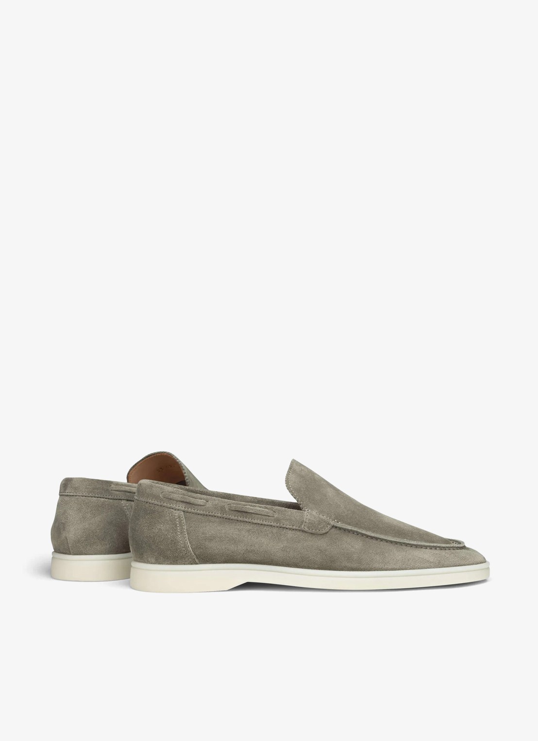 Aurélien Yacht loafer van suède - achterkant pistache-340 / lichtgroen
