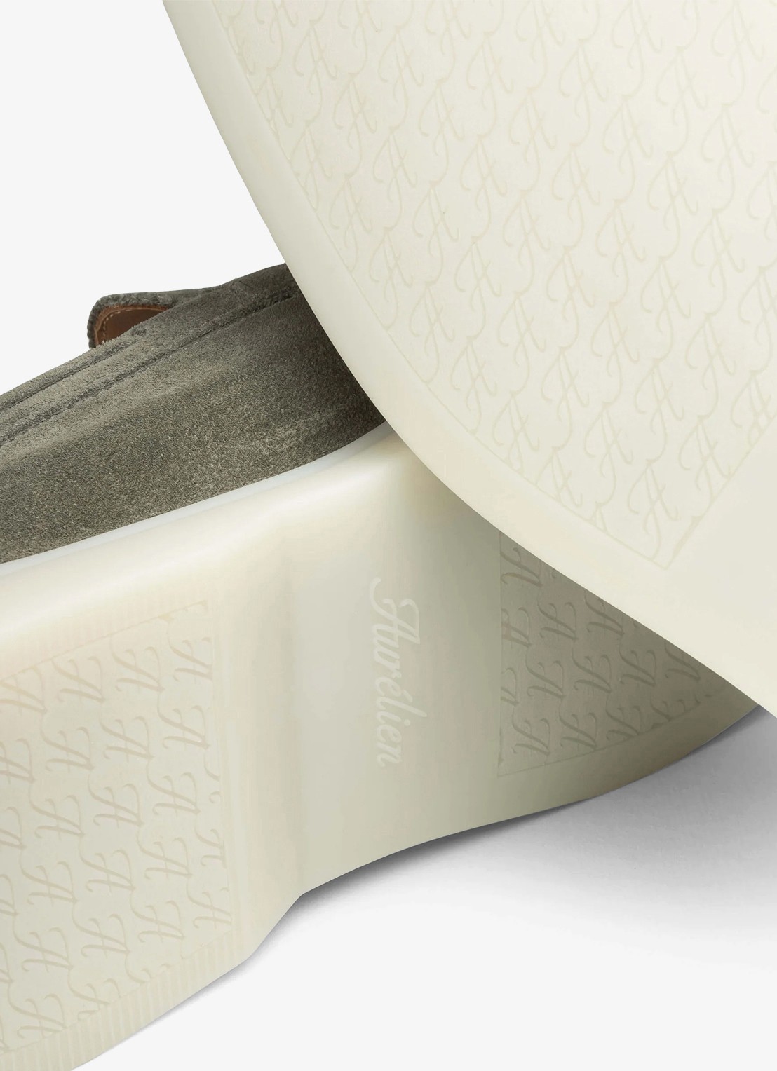 Aurélien Yacht loafer van suède - detail 3 pistache-340 / lichtgroen
