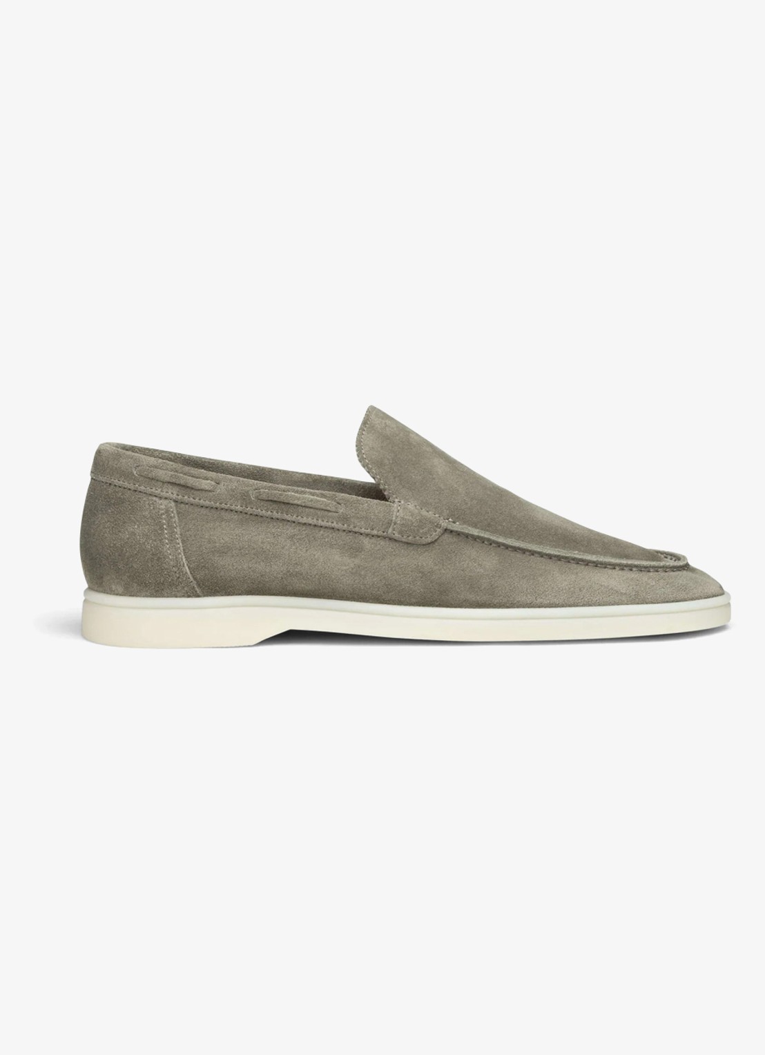 Aurélien Yacht loafer van suède - voorkant 5 pistache-340 / lichtgroen