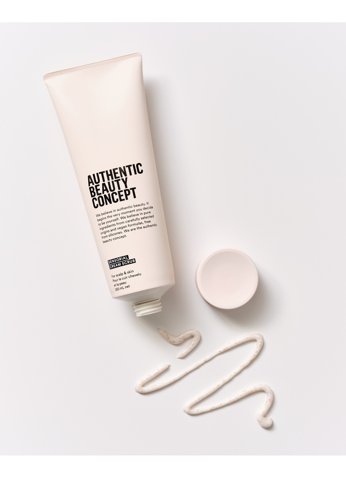 Authentic Beauty Concept Sensorial Cream Scrub - hoofhuid- en lichaamscrub - voorkant 2 undefined