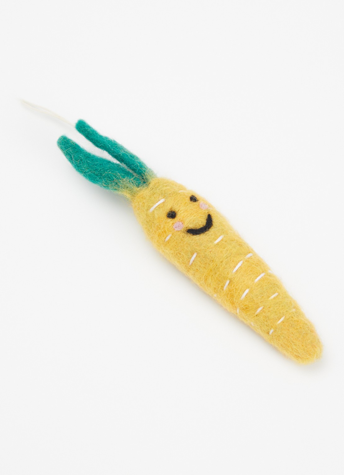 Aveva Carrot little hangings decoratie  - voorkant 2 geel