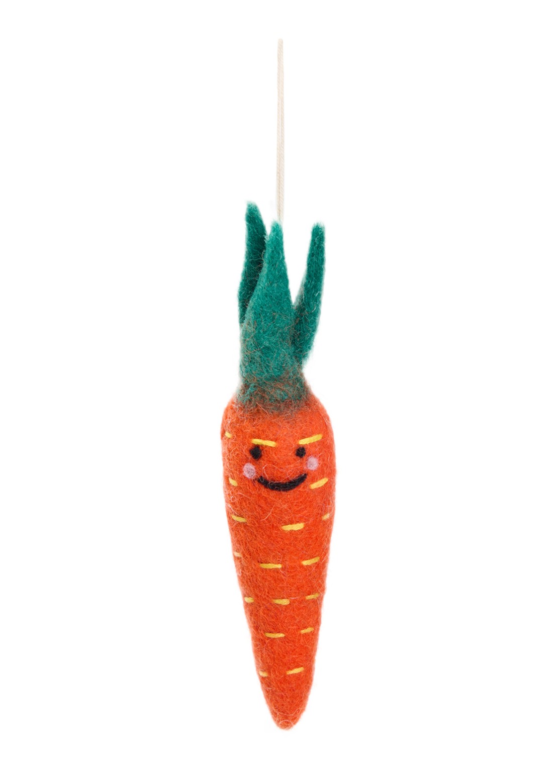 Aveva Carrot little hangings decoratie  - voorkant orange