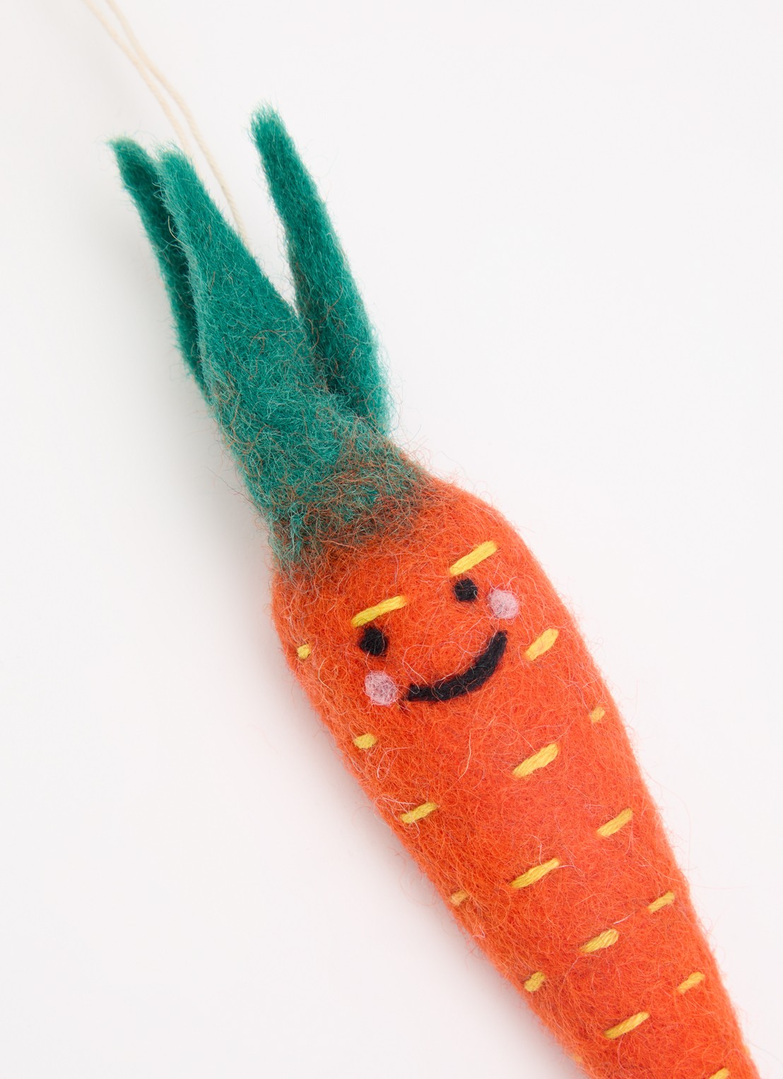 Aveva Carrot little hangings decoratie  - voorkant 2 orange