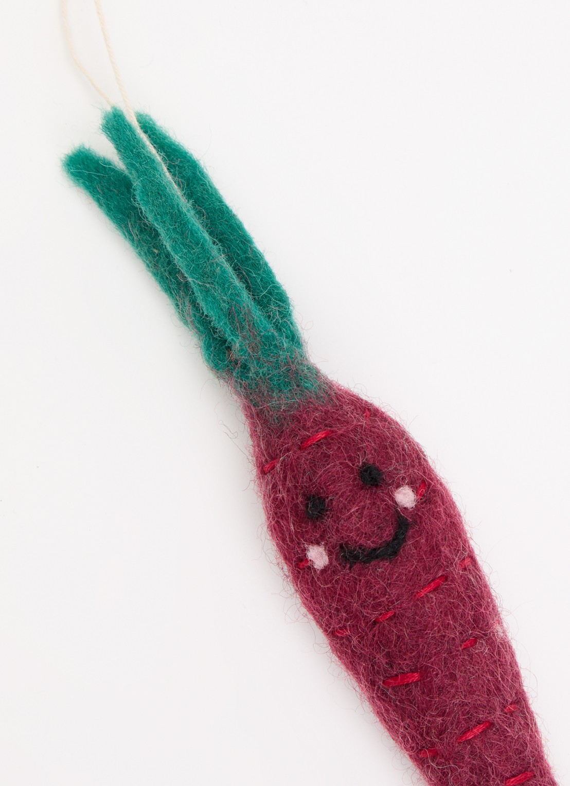Aveva Carrot little hangings decoratie  - voorkant 2 rood