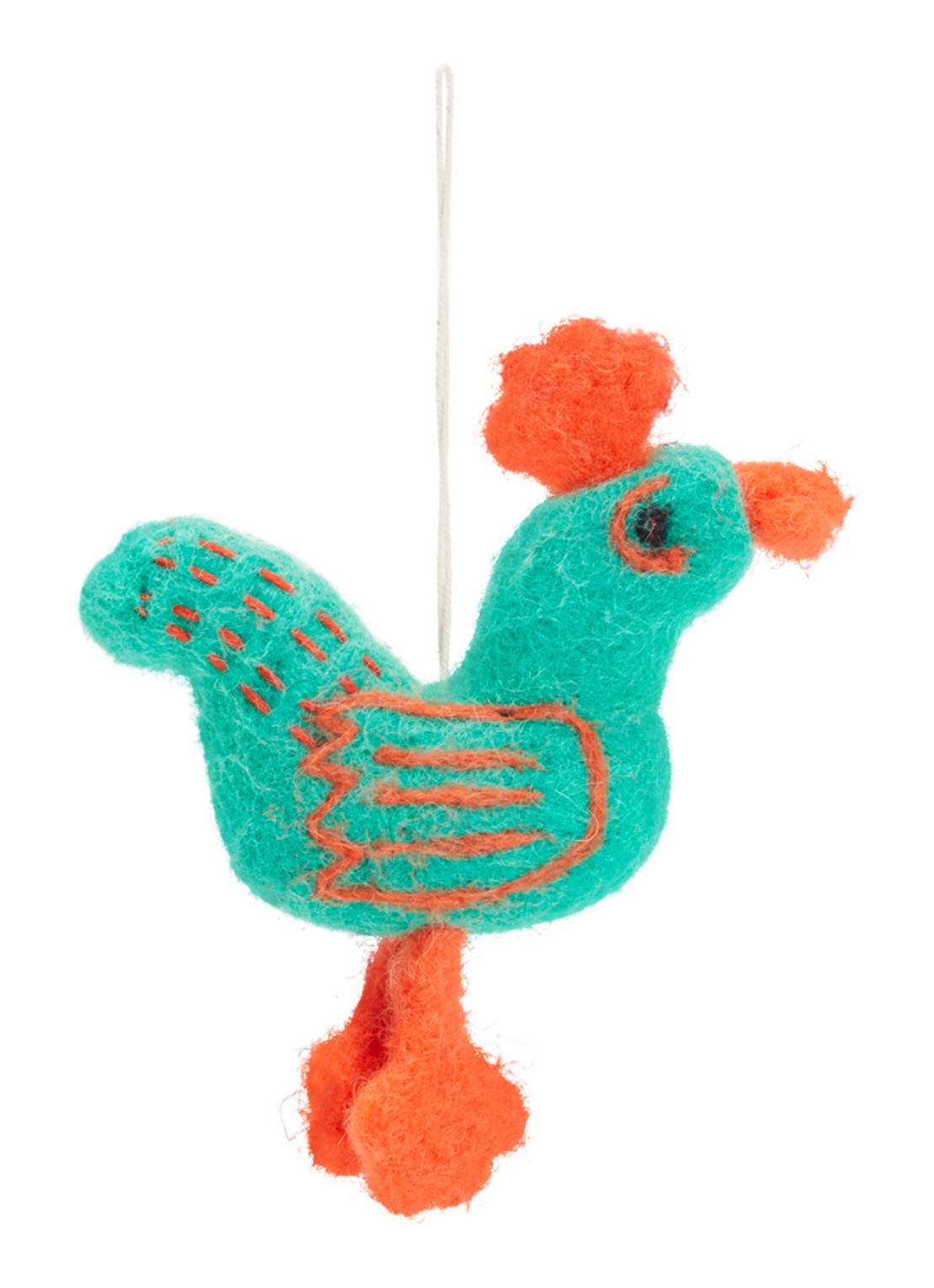 Aveva Funky rooster S decoratie  - voorkant groen