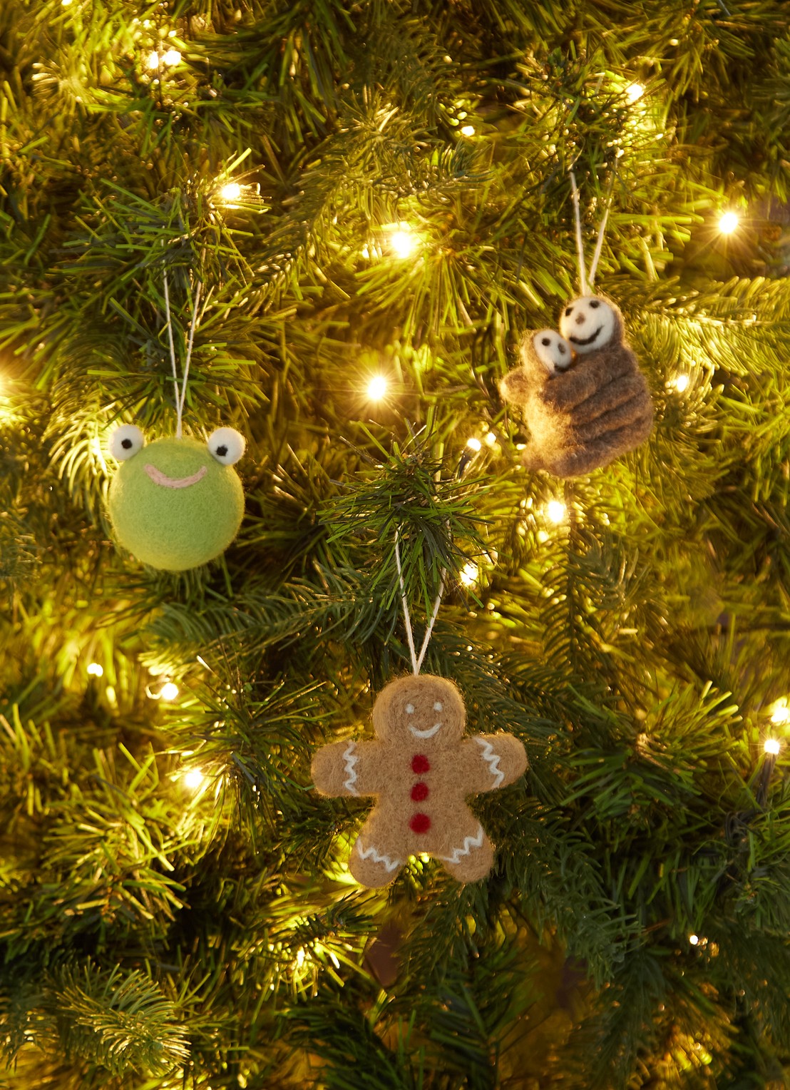 Aveva Gingerbread kersthanger 8,5 cm - voorkant 2 lichtbruin