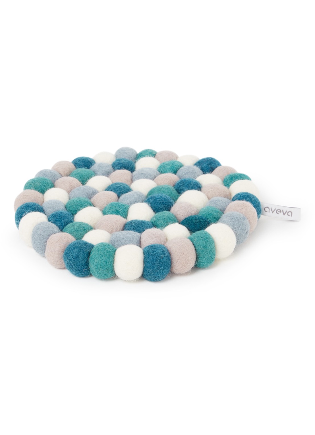 Aveva Panonderzetter van wol - voorkant multicolor