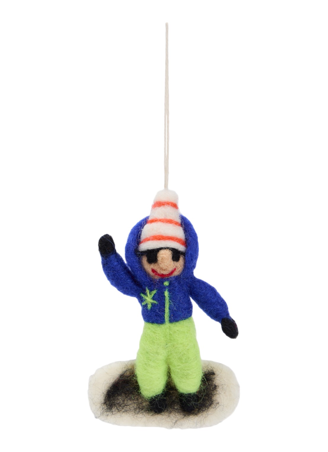 Aveva Snowboard kersthanger 13 cm - voorkant donkerblauw