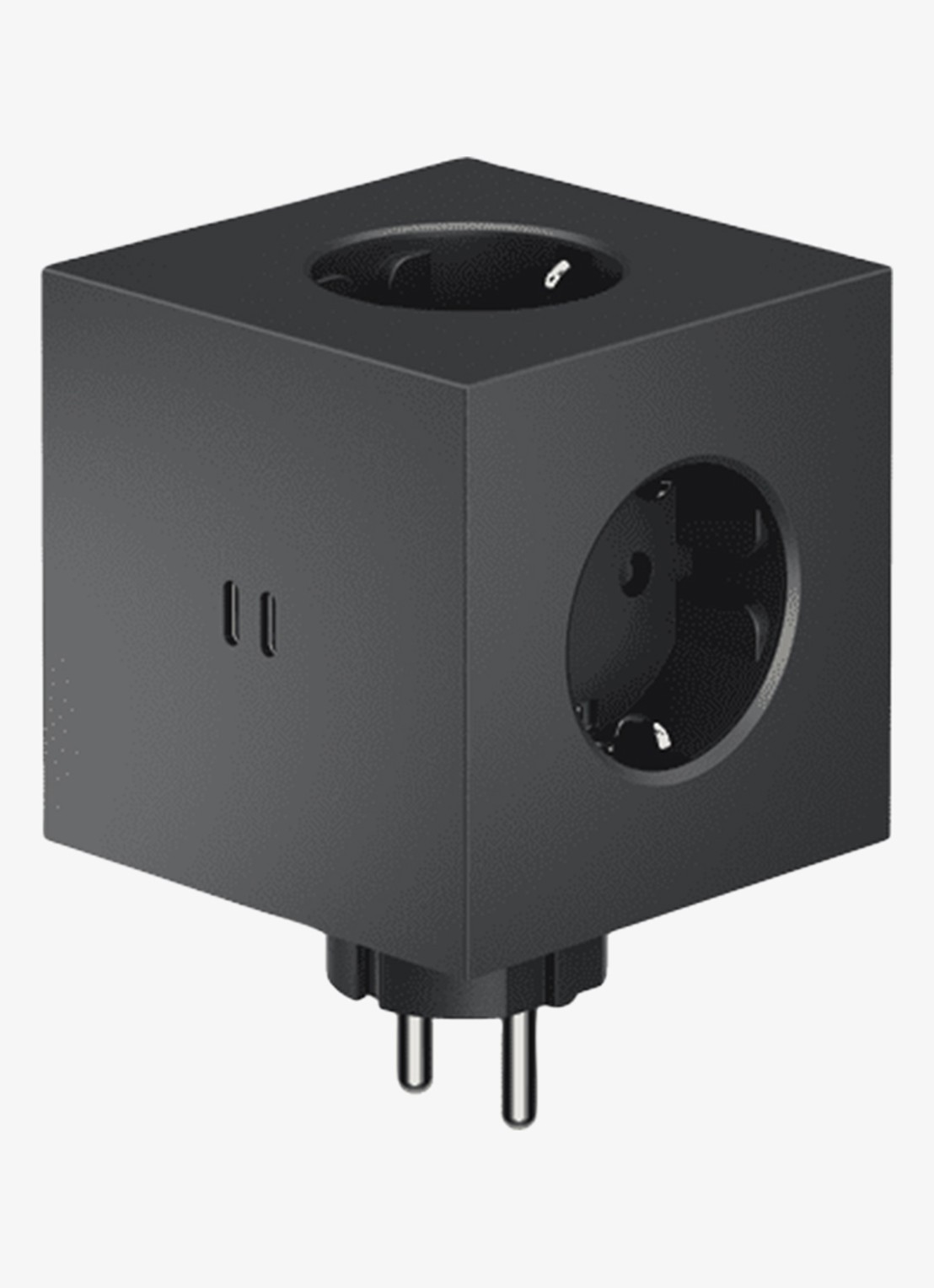 Avolt Square 2 Dual USB-C stekkerdoos 30W - voorkant 4 zwart