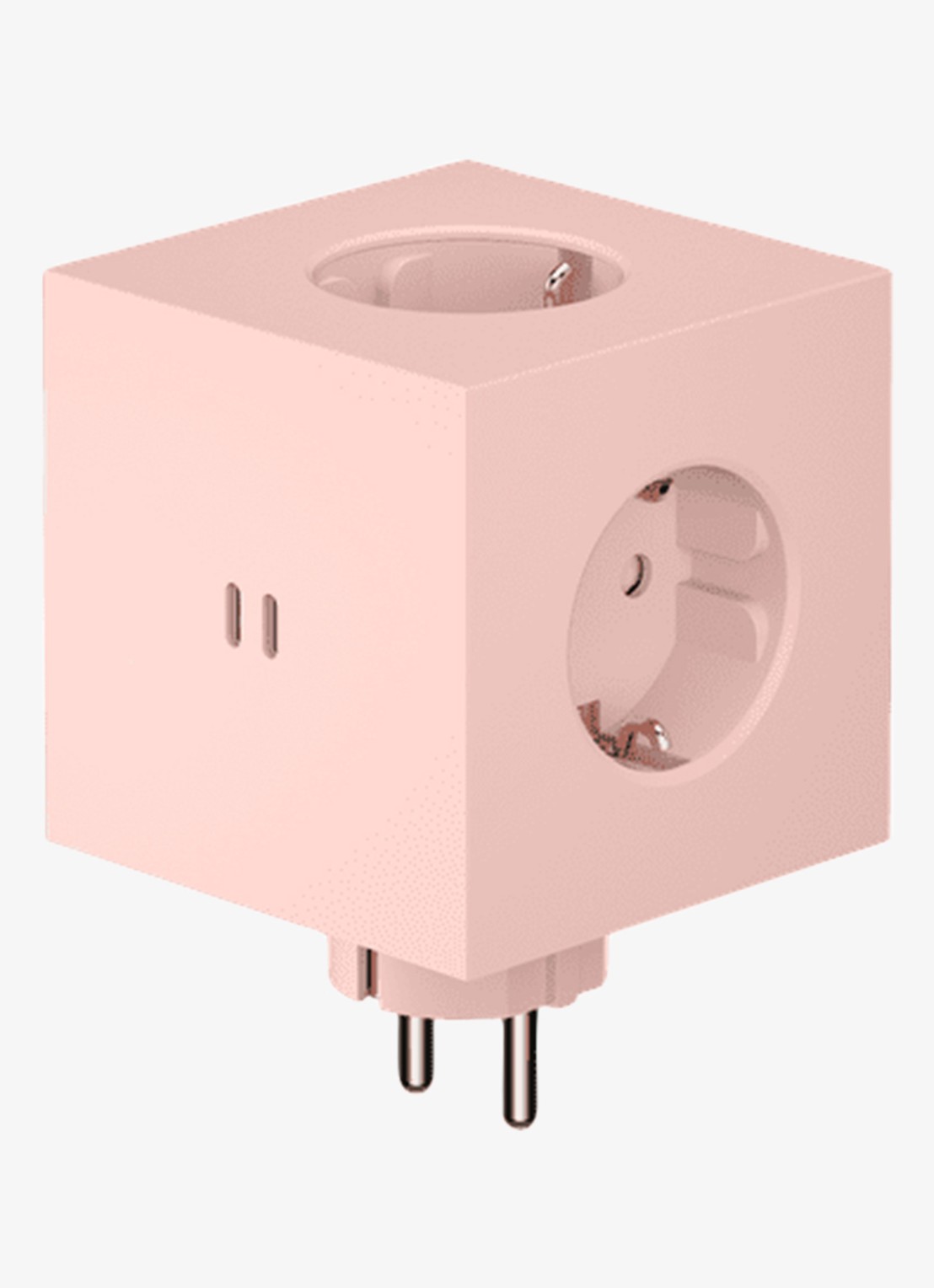 Avolt Square 2 Dual USB-C stekkerdoos 30W - voorkant roze