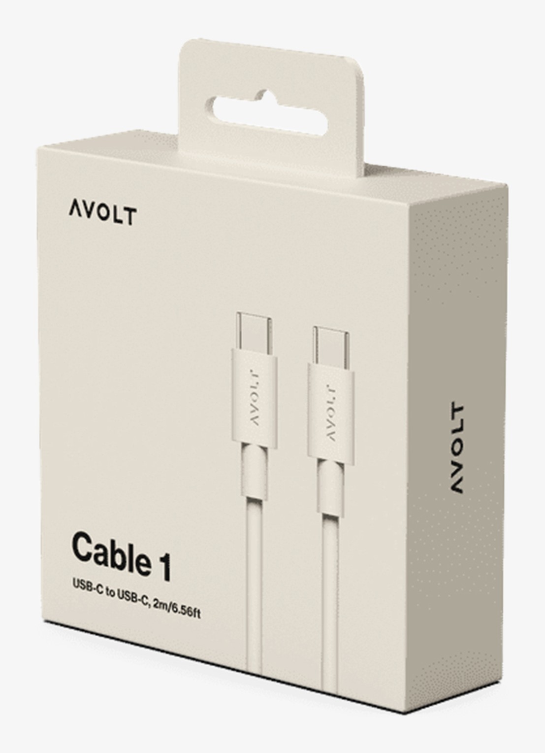 Avolt USB-C to USB-C kabel 100W - 2 meter - detail 3 zand