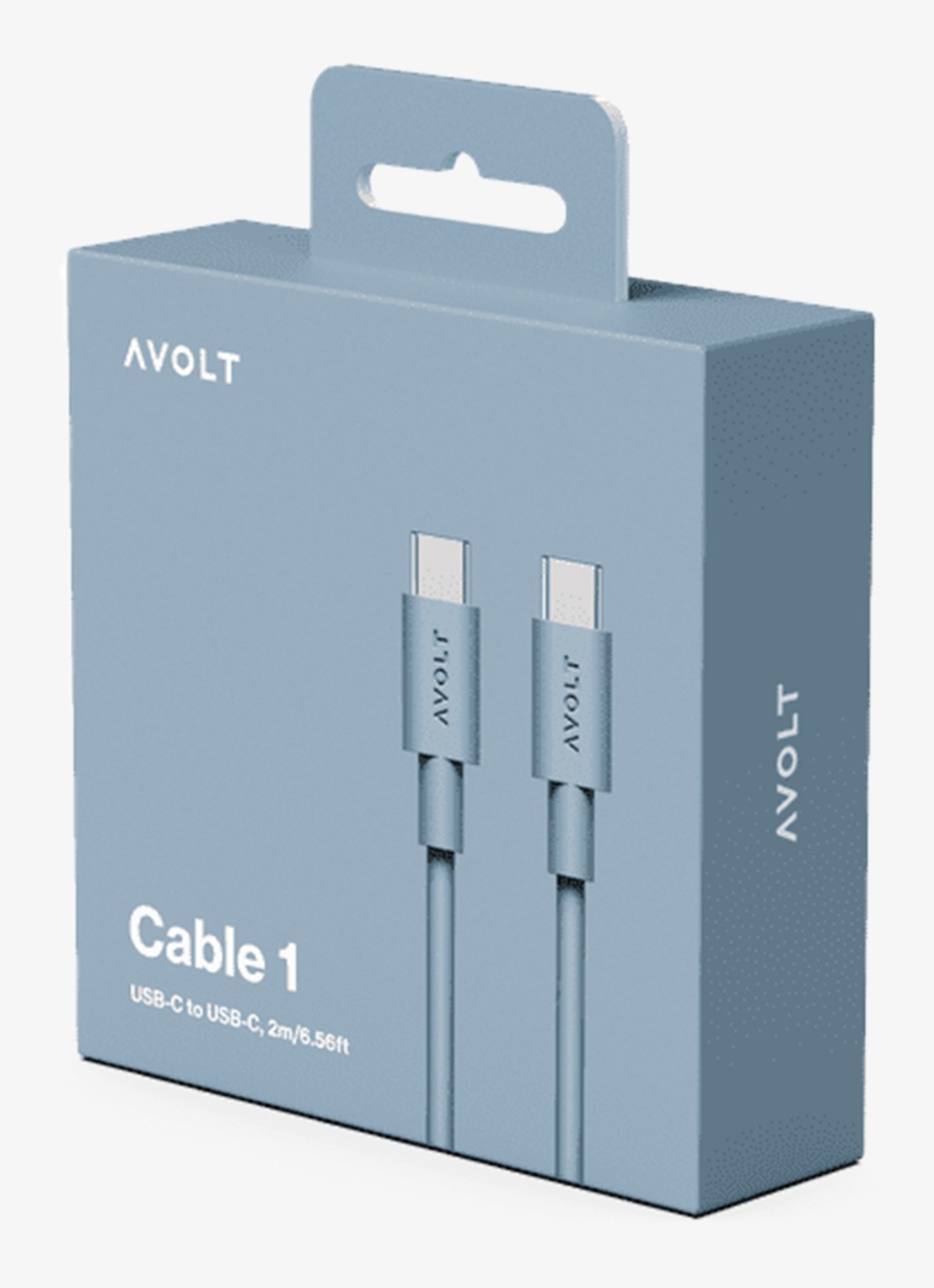 Avolt USB-C to USB-C kabel 100W - 2 meter - detail blauw