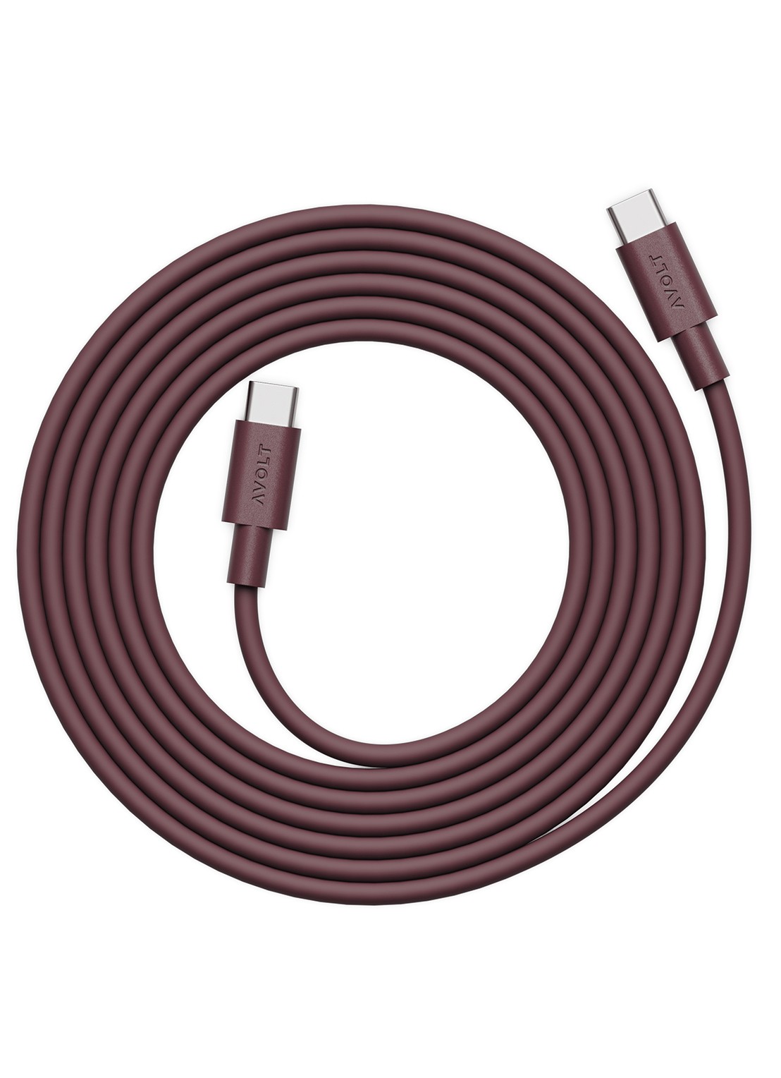Avolt USB-C to USB-C kabel 100W - 2 meter - voorkant rood