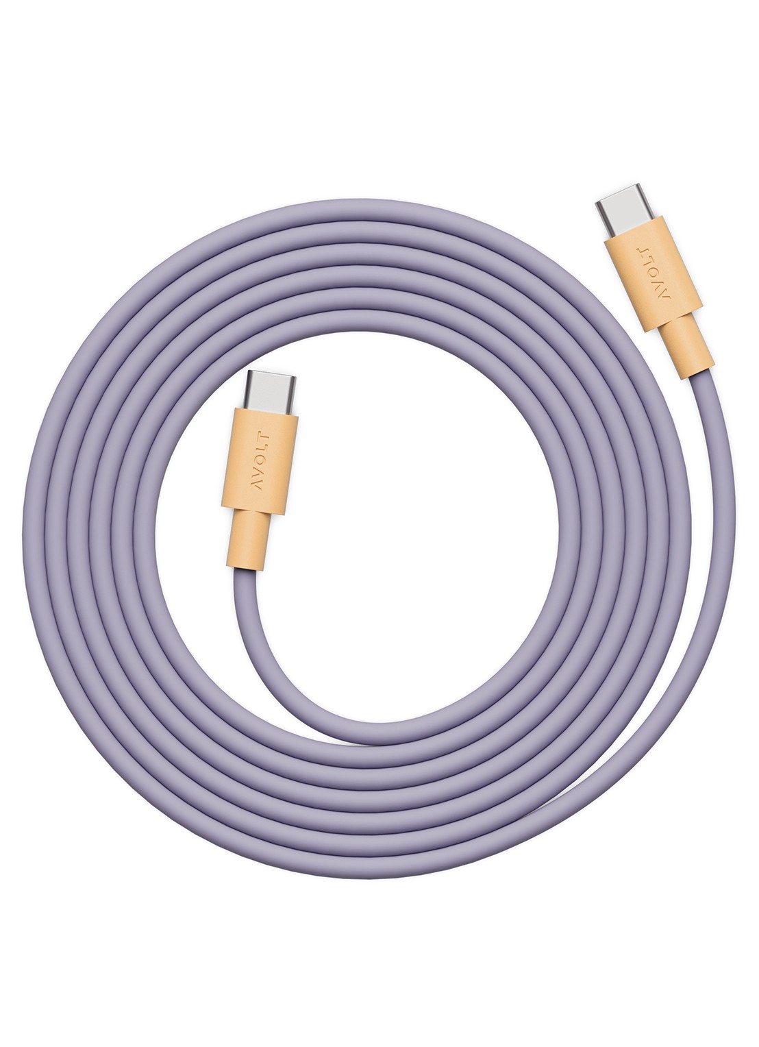 Avolt USB-C to USB-C kabel 100W - 2 meter - voorkant paars