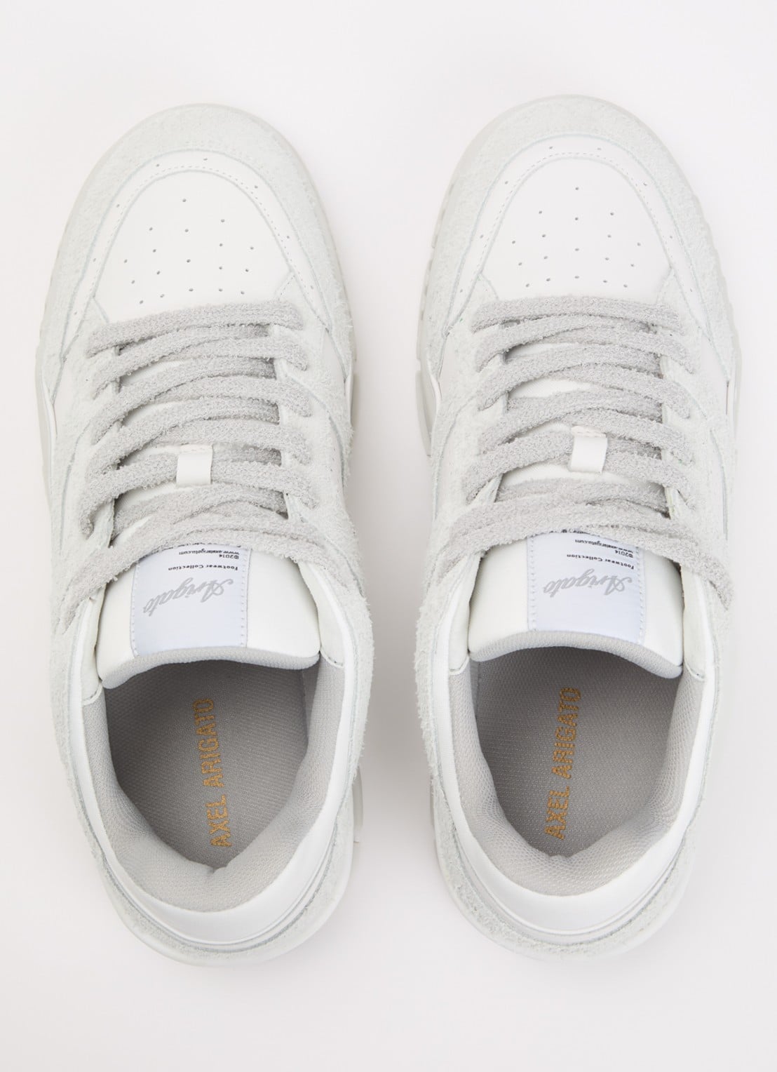 Axel Arigato Area Lo Fluffy sneaker met suède details - detail 3 grijs