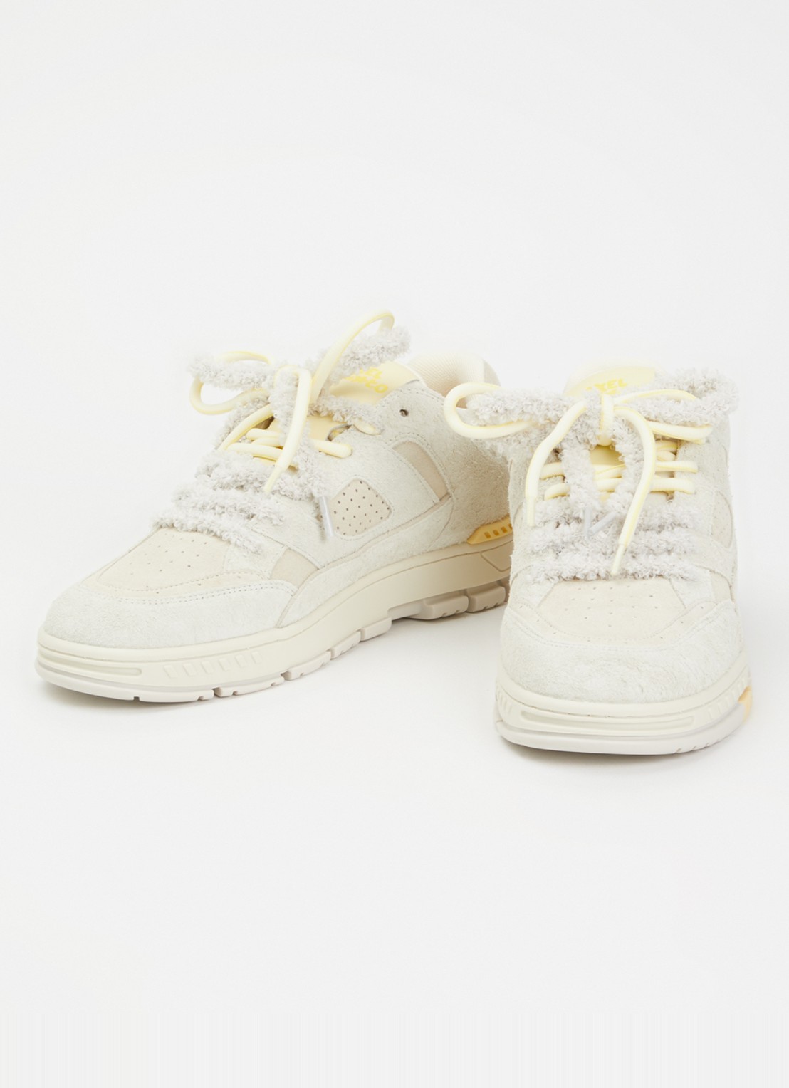 Axel Arigato Area Lo Label sneaker van leer van suède - detail 3 beige