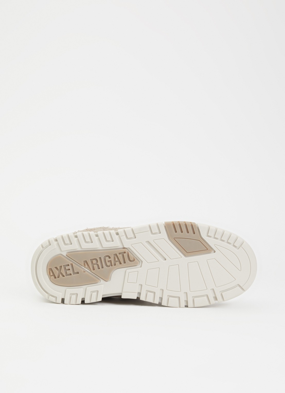 Axel Arigato Area Lo Label sneaker van leer van suède - detail 3 taupe