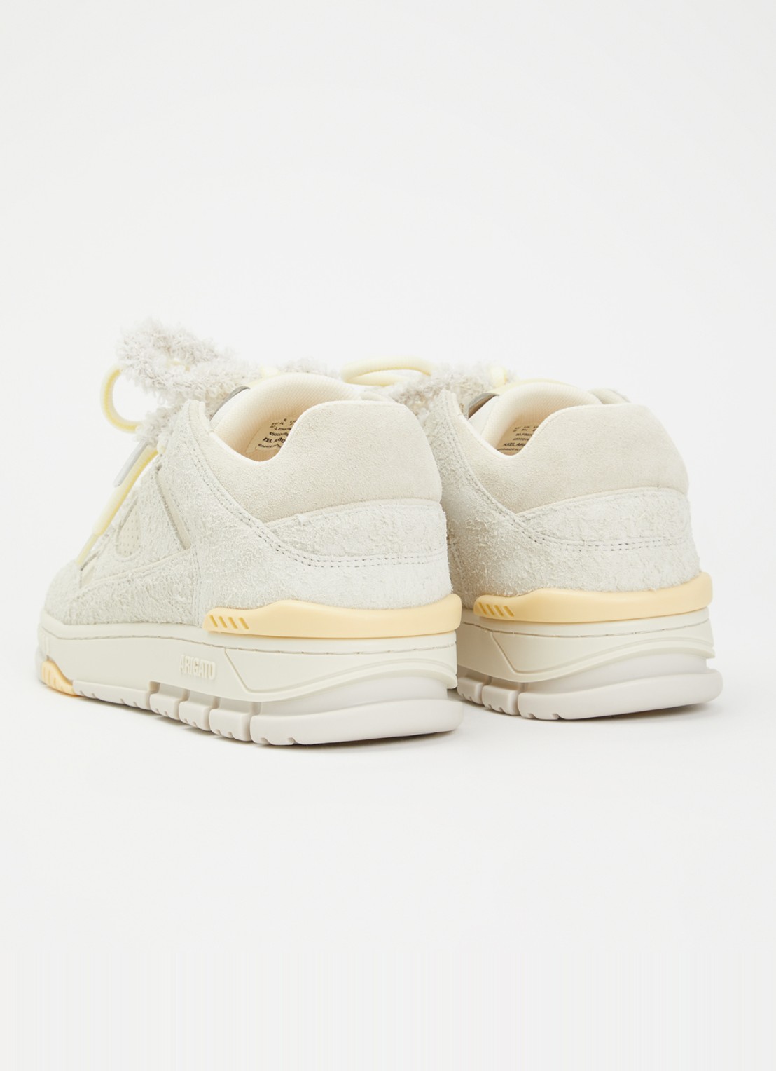 Axel Arigato Area Lo Label sneaker van suède - achterkant 5 beige