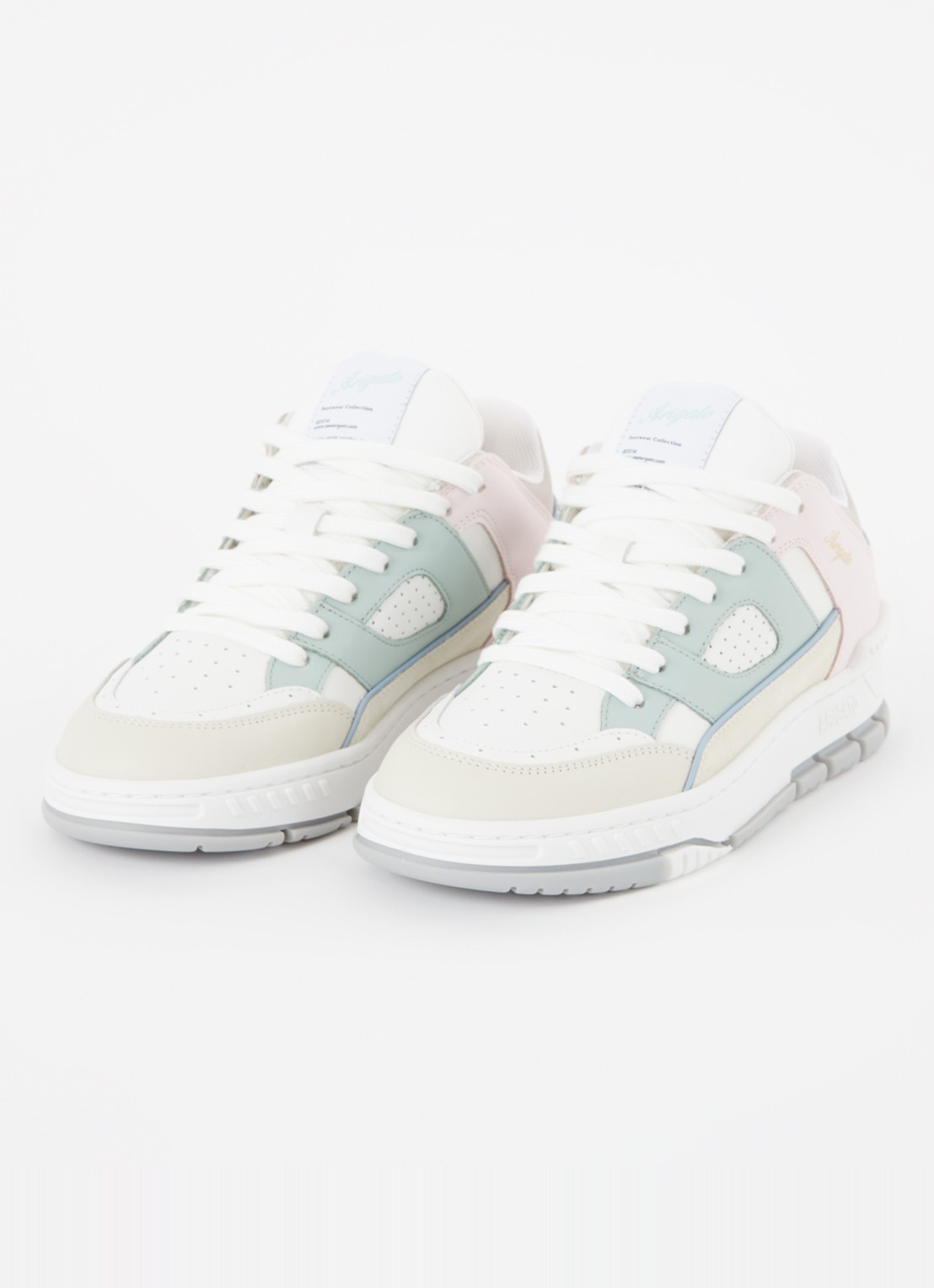 Axel Arigato Area Lo sneaker van leer  - detail 4 zeegroen
