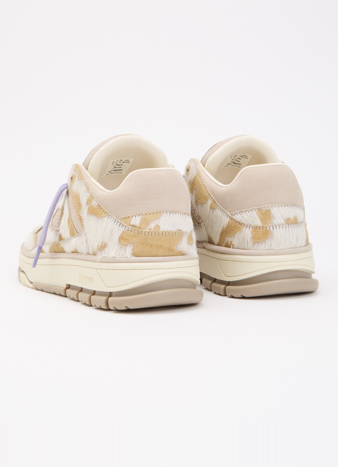Axel Arigato Area Lo sneaker van leer - achterkant 4 beige