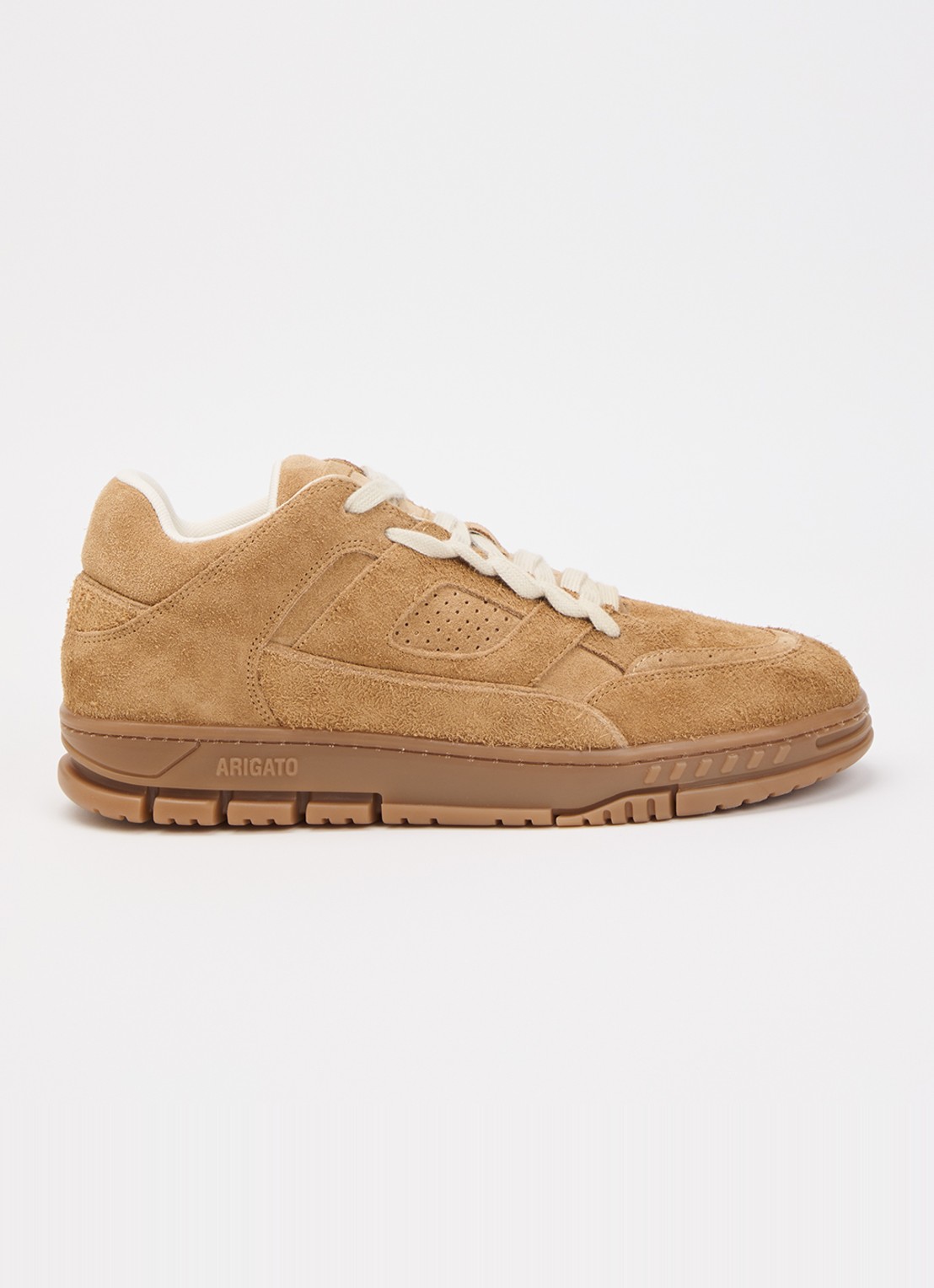 Axel Arigato Area Lo sneaker van suéde met logo  - voorkant 5 camel