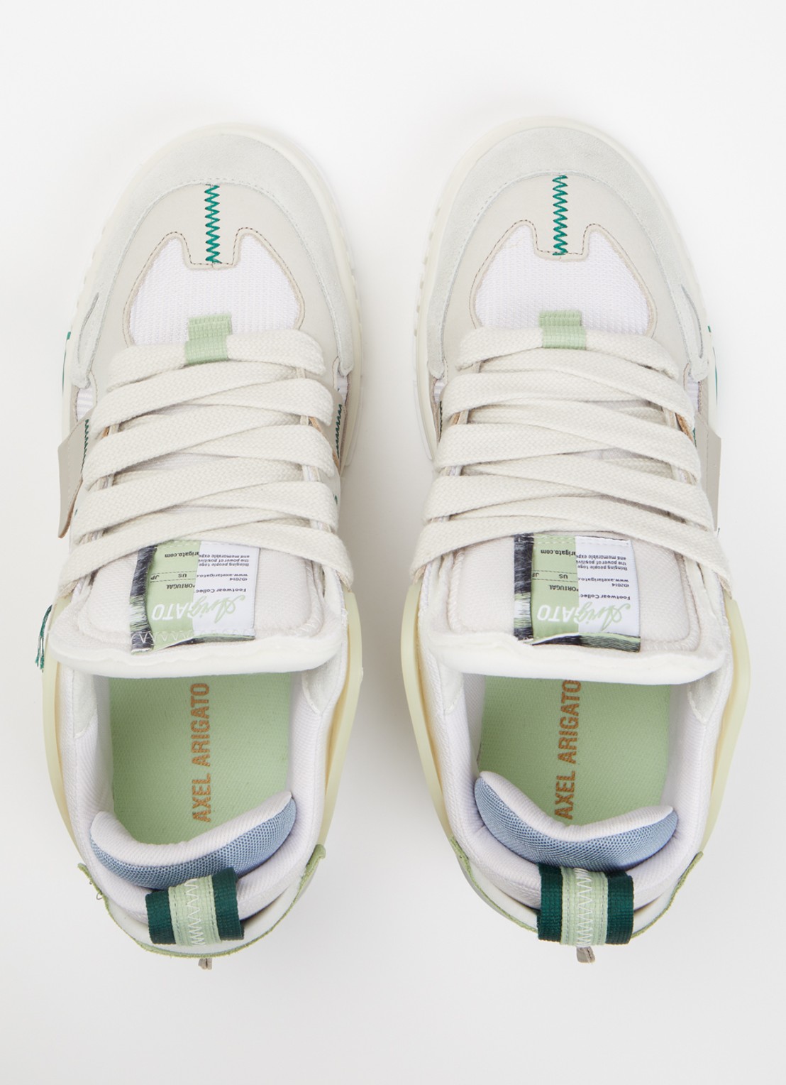 Axel Arigato Area Patchwork sneaker met details van suède en nubuck - detail 3 gebroken wit