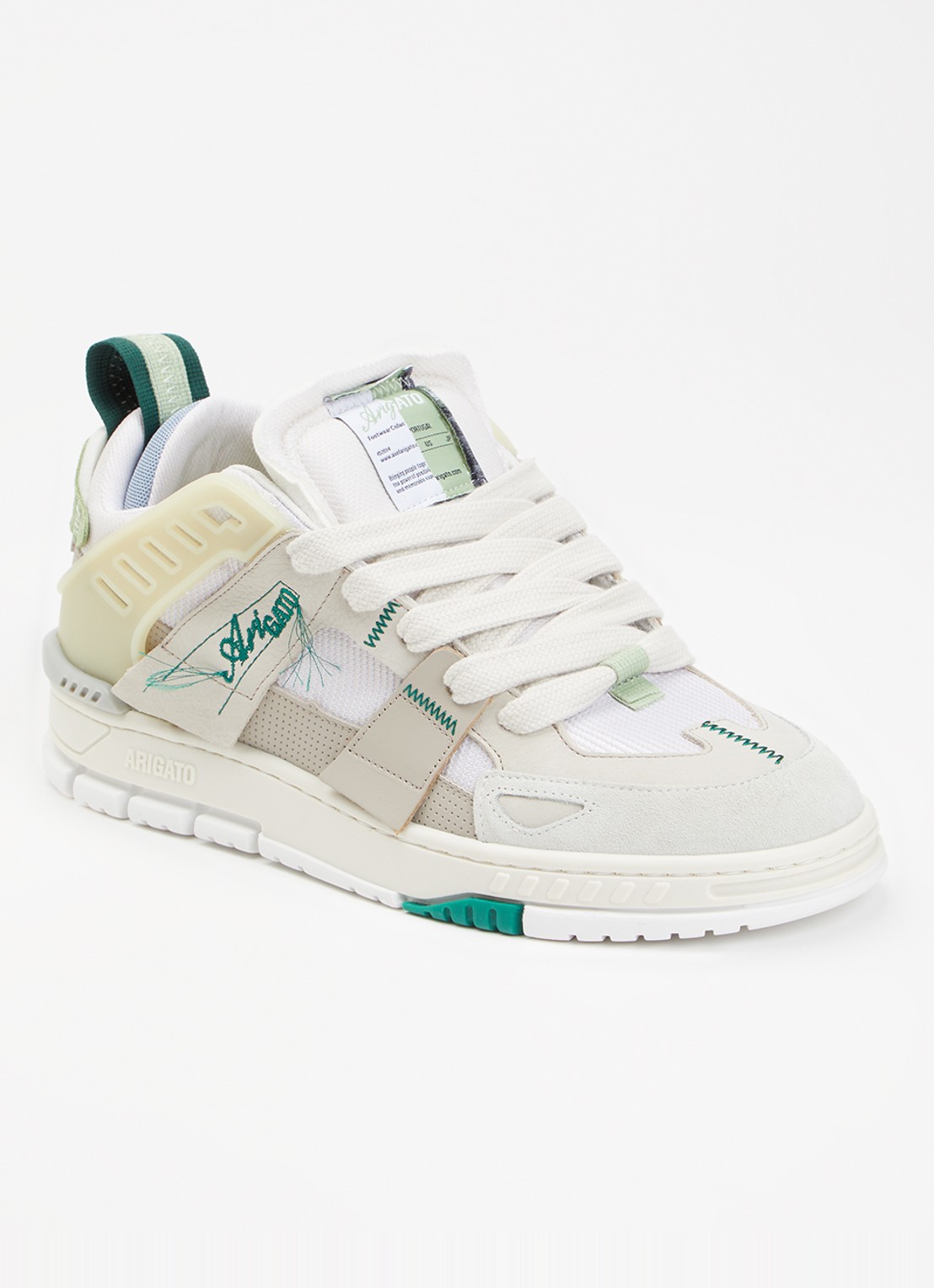 Axel Arigato Area Patchwork sneaker met details van suède en nubuck - voorkant 5 gebroken wit