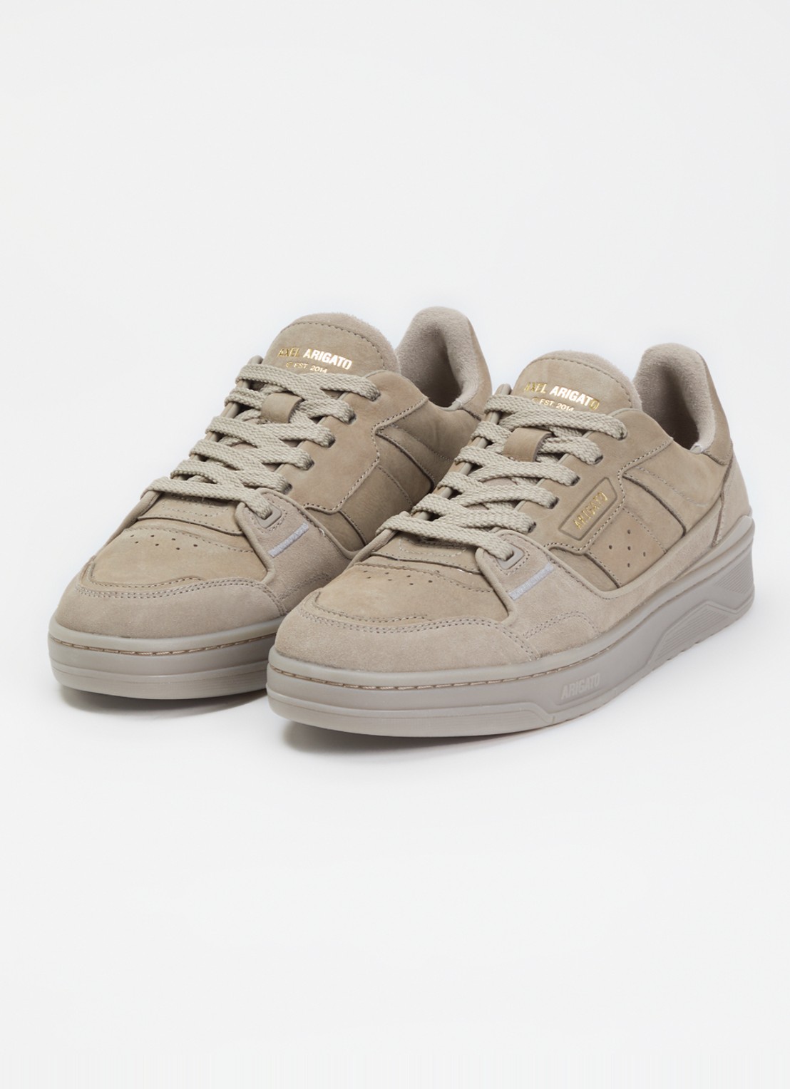 Axel Arigato Clay sneaker van leer van suède - detail 4 beige