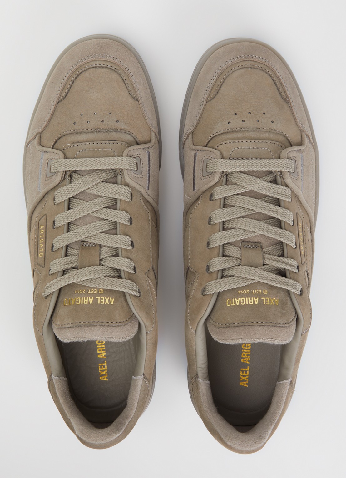 Axel Arigato Clay sneaker van leer van suède - detail 5 beige