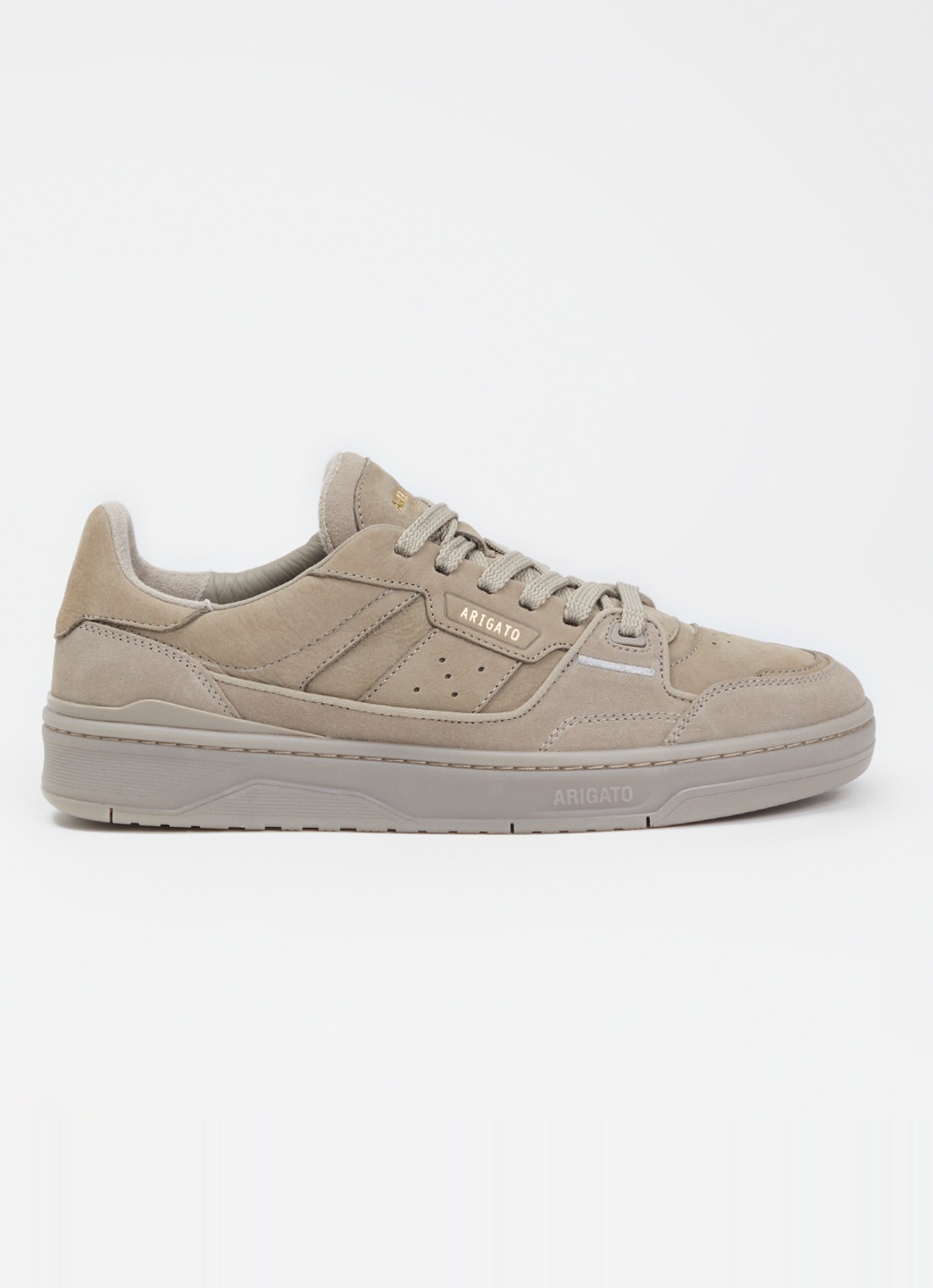 Axel Arigato Clay sneaker van leer van suède - voorkant 2 beige